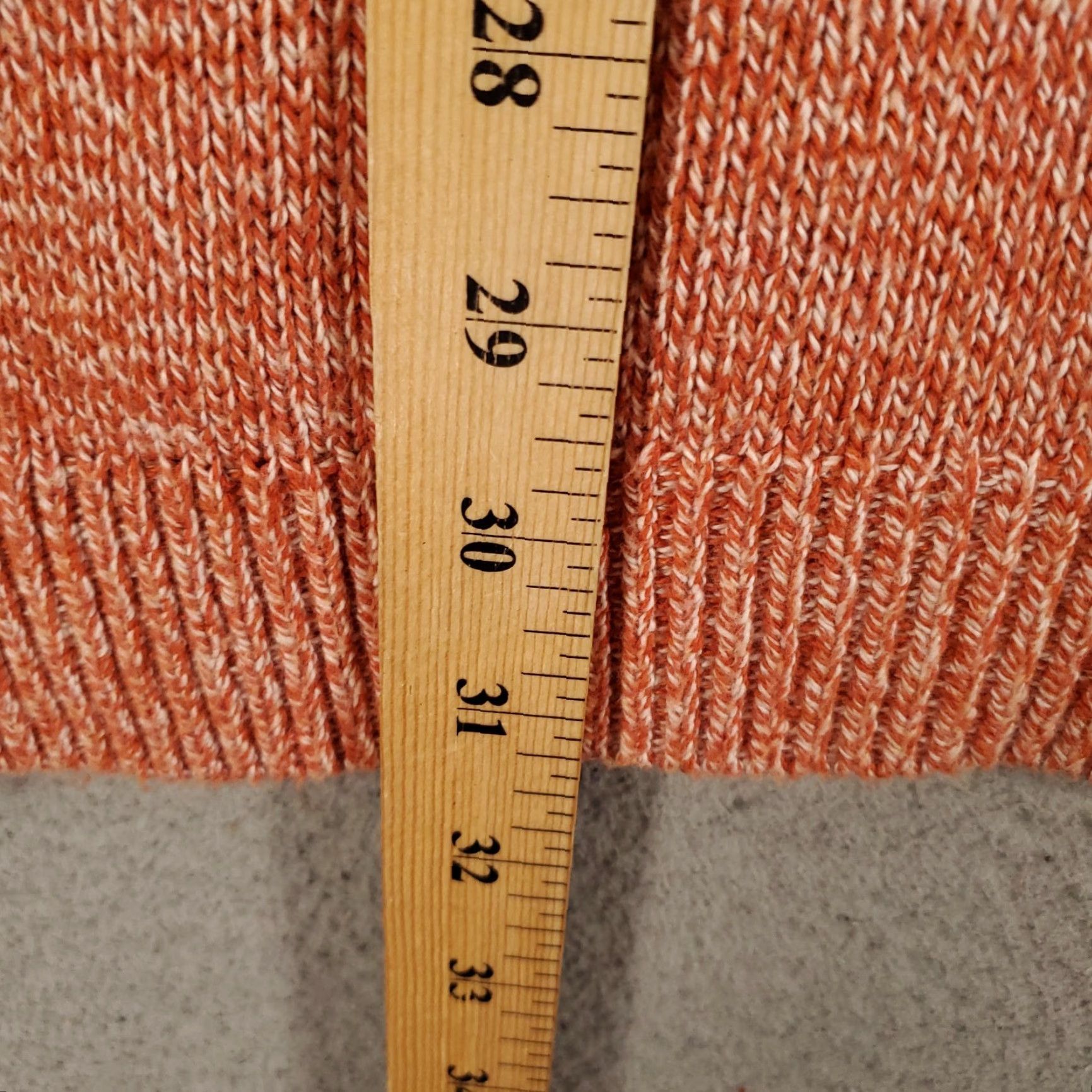 Vintage Cabi Oversized Sweater Medium Orange Knit Cowl Neck Shawl Asymmetric Speckled Womens Size M / US 6-8 / IT 42-44 - 3 Thumbnail