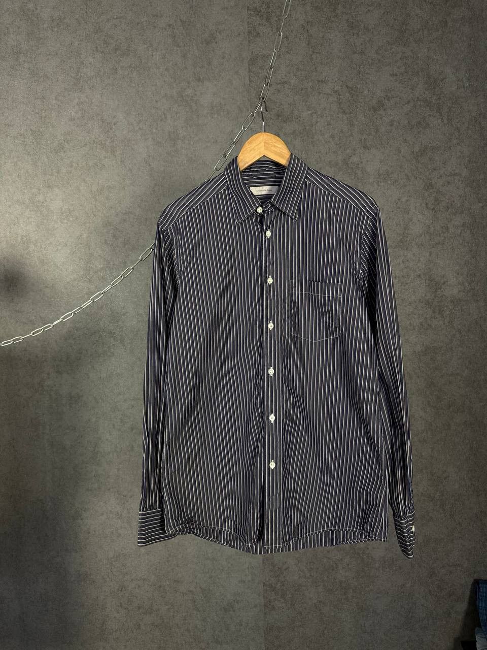 Ermenegildo Zegna Ermenegildo Zegna luxury designer striped shirt Size US M / EU 48-50 / 2 - 1 Thumbnail
