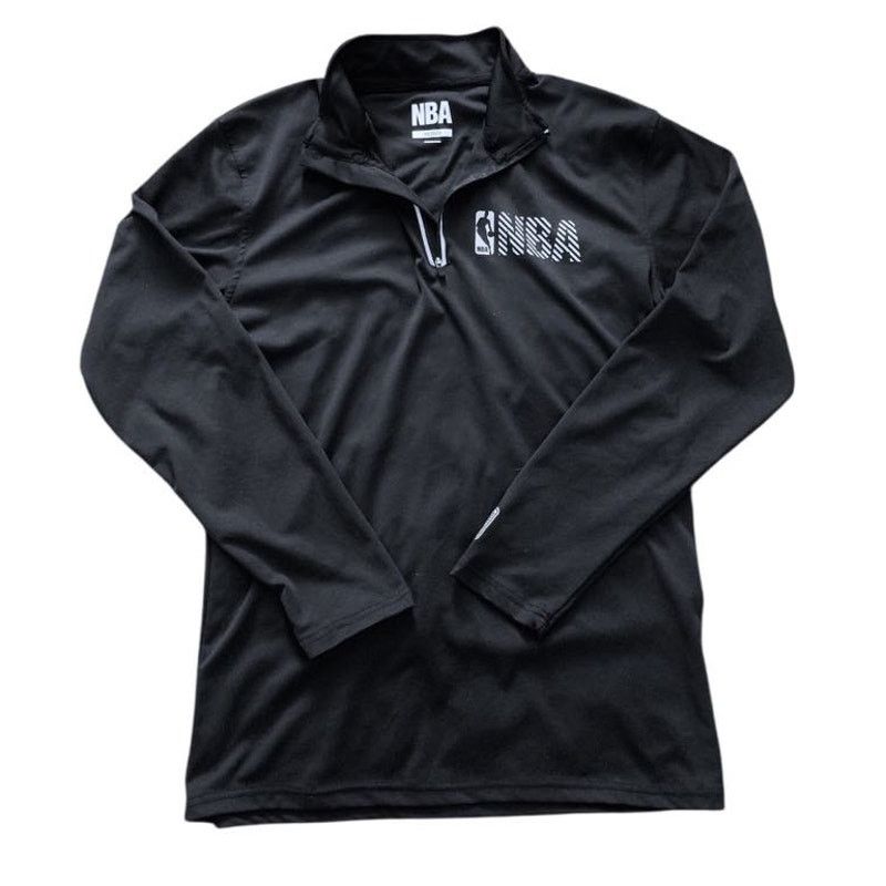 NBA NBA Men's Black Lightweight 1/4 Zip Sweatshirt Pullover MED Size US M / EU 48-50 / 2 - 1 Thumbnail