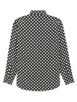 Saint Laurent Paris oc11z1225 646850 Yves Collar Shirt in Black & White Size US XXS / EU 40 - 2 Thumbnail
