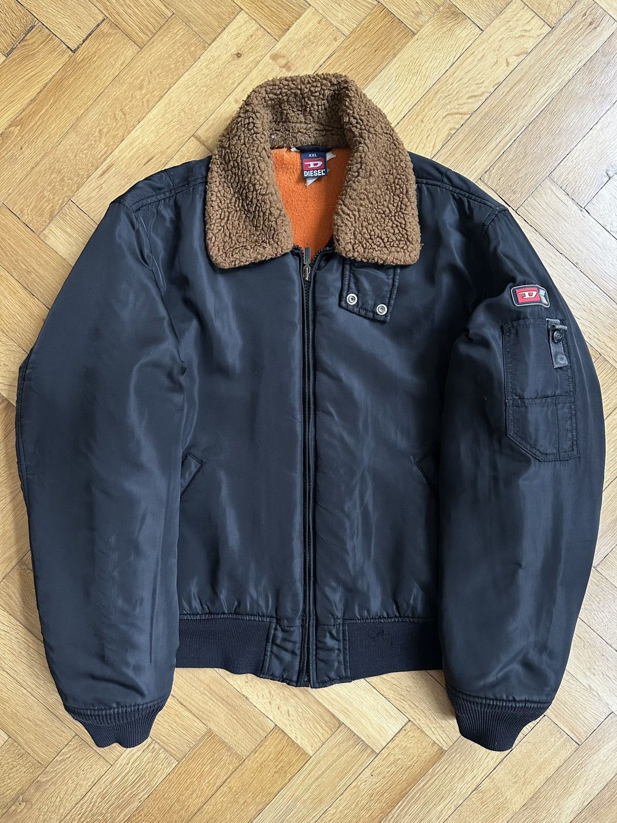 Diesel Diesel Vintage Rare Army Military Cropped Bomber Jacket Size US XL / EU 56 / 4 - 3 Thumbnail