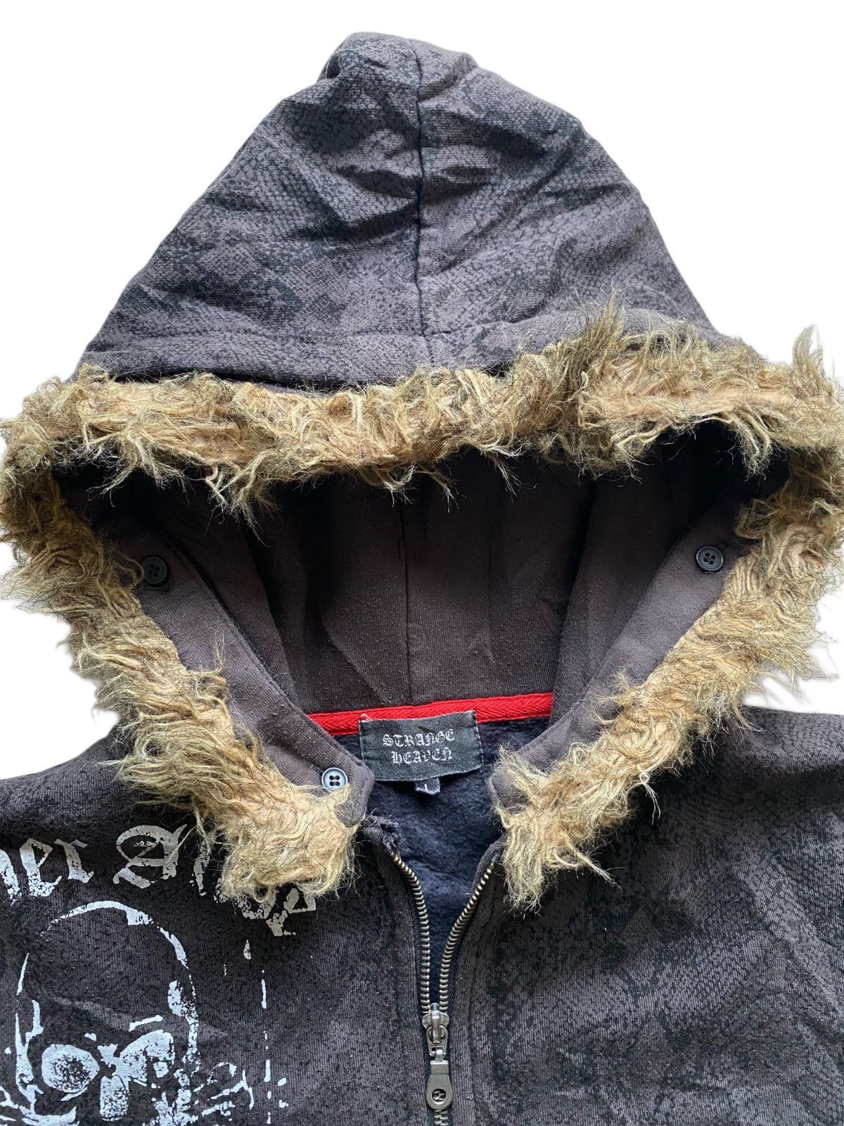 GOA 💥LGB Style Fur Hoodie Strange Heaven Punk Python Pattern💥 Size US L / EU 52-54 / 3 - 5 Thumbnail