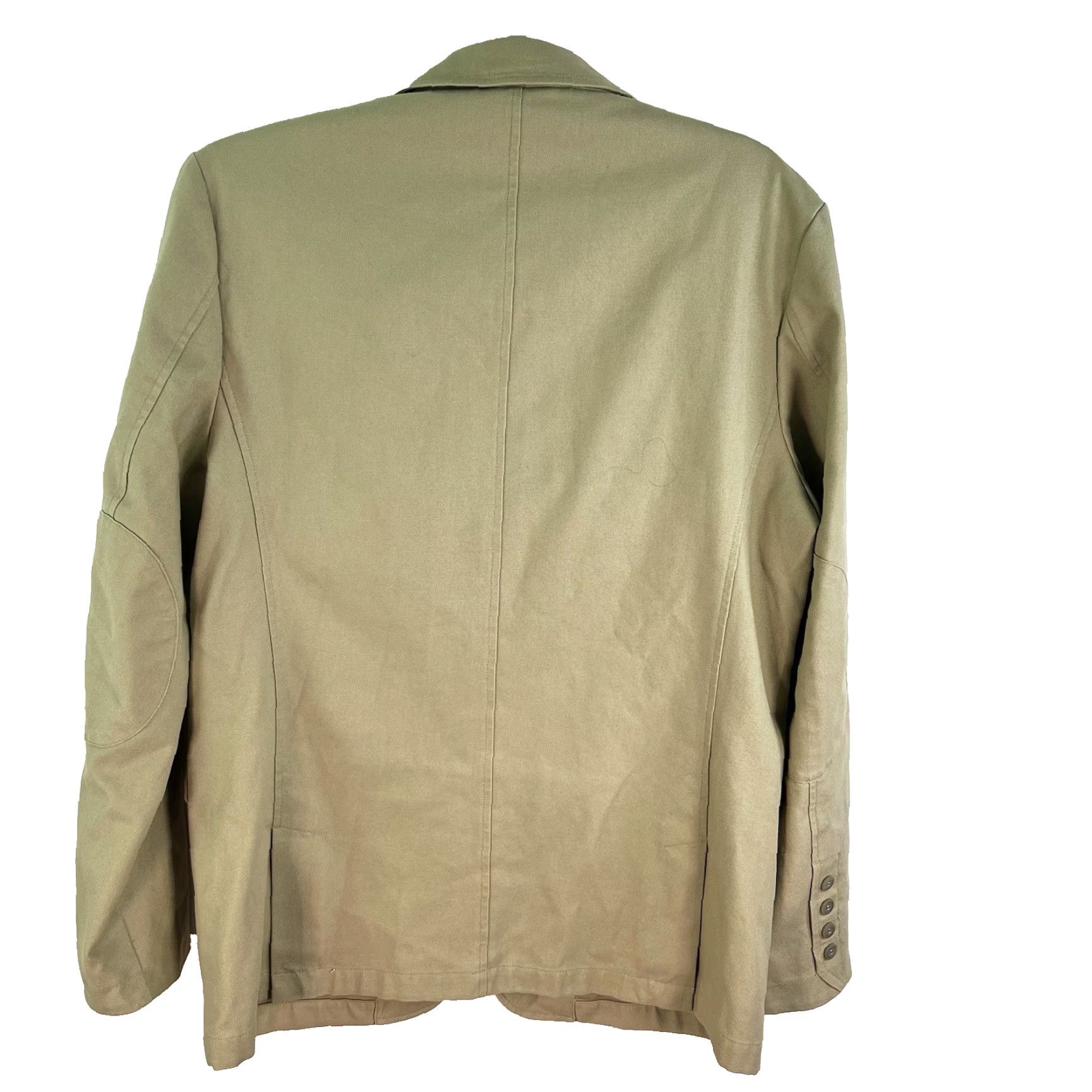 Vintage L.L. Bean Single-Breasted Sport Coat Blazer Mens Size 42T Beige Cotton Casual Business Size 42R - 7 Thumbnail