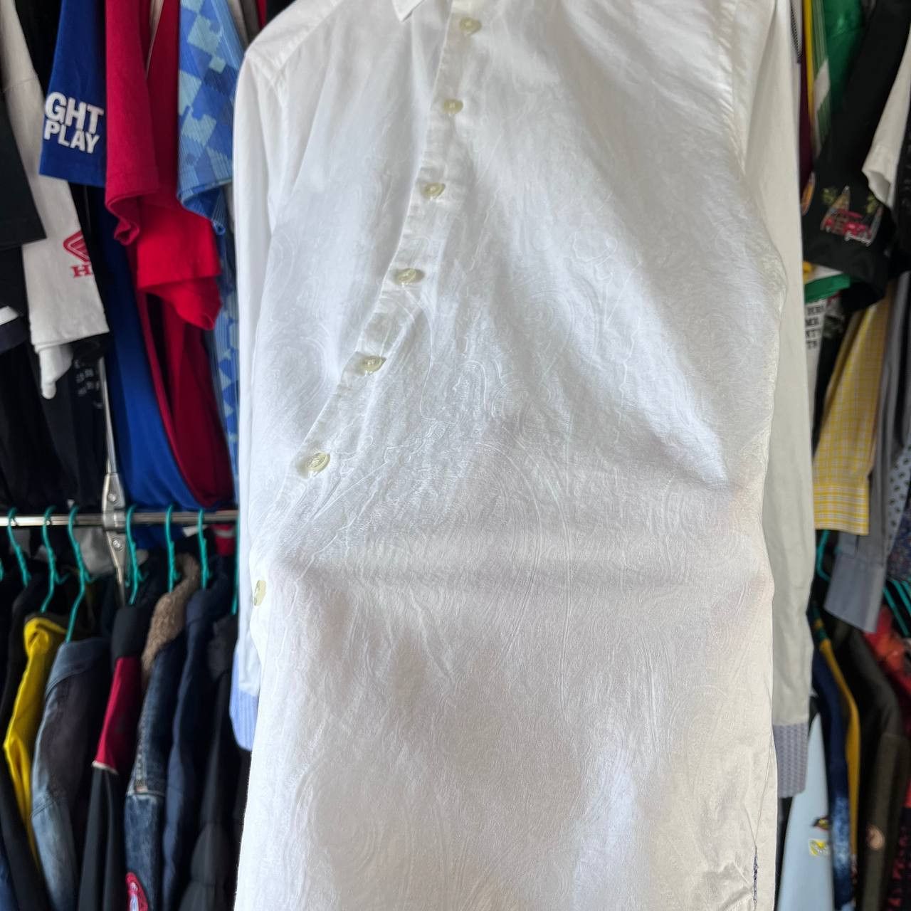 Etro Etro Milano White Floral Button-Up Shirt Made in Italy Size US L / EU 52-54 / 3 - 6 Thumbnail