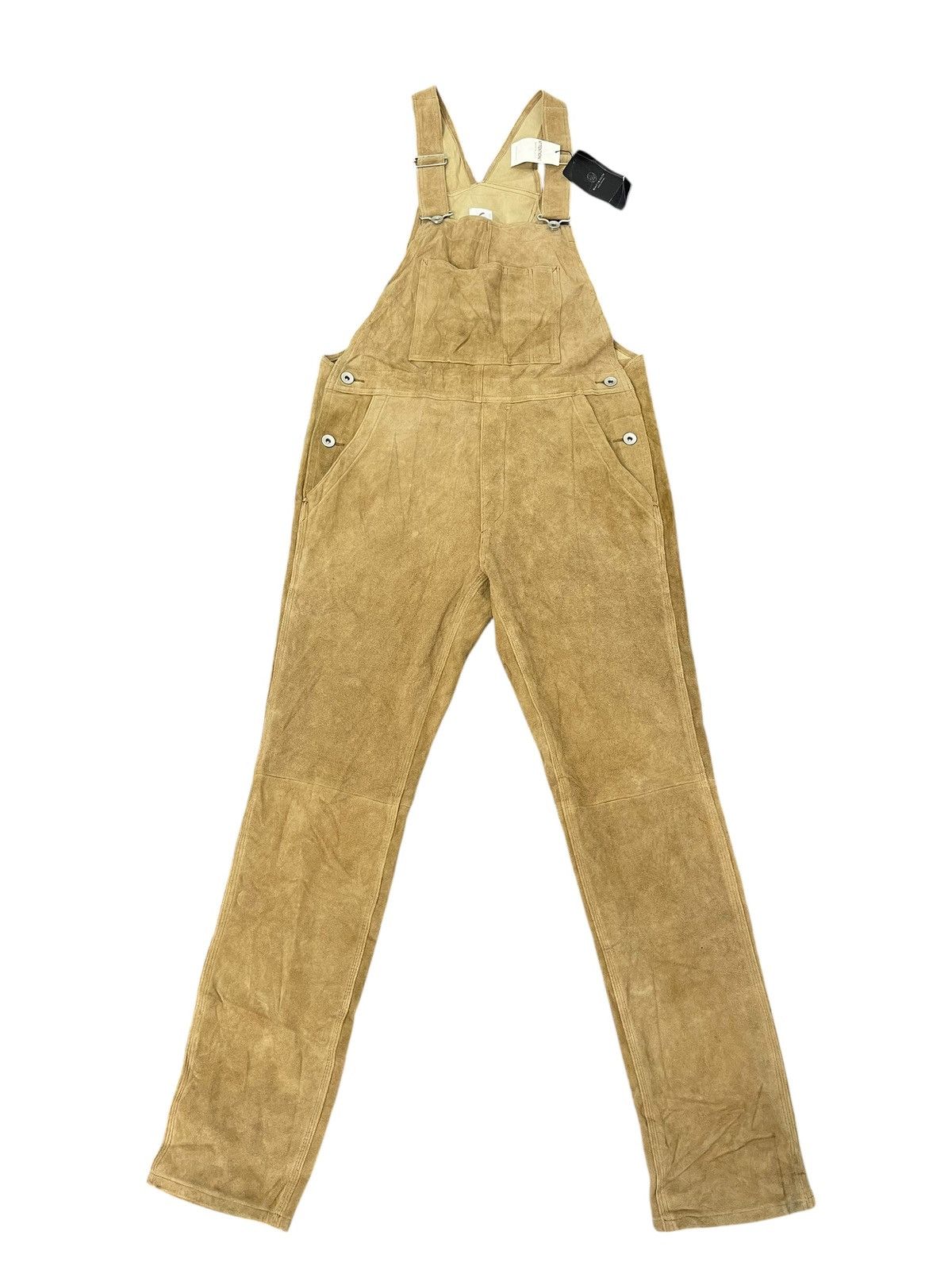 United Arrows NWT Full Goatskin Suede B&Y United Arrows Overalls Slim 2🟦4 Size US 33 - 8 Thumbnail