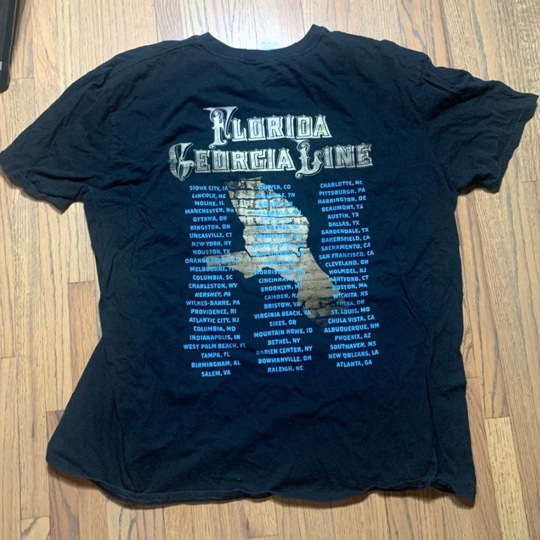 Gildan Florida Georgia Line shirt XL Black Men XL Gildan Regular Size Anything Goes Shirt Size US XL / EU 56 / 4 - 4 Thumbnail