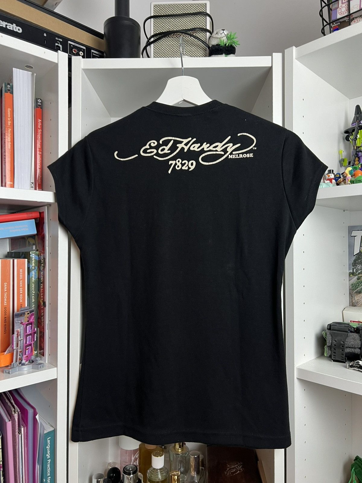 Ed Hardy × Vintage Vintage y2k Ed hardy big Logo t-shirt L avantgarde drain 90s Size L / US 10 / IT 46 - 2 Thumbnail