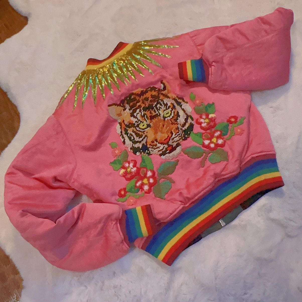 Gucci GUCCI Embroidered and Embellished Letterman jacket Size US M / EU 48-50 / 2 - 15 Thumbnail
