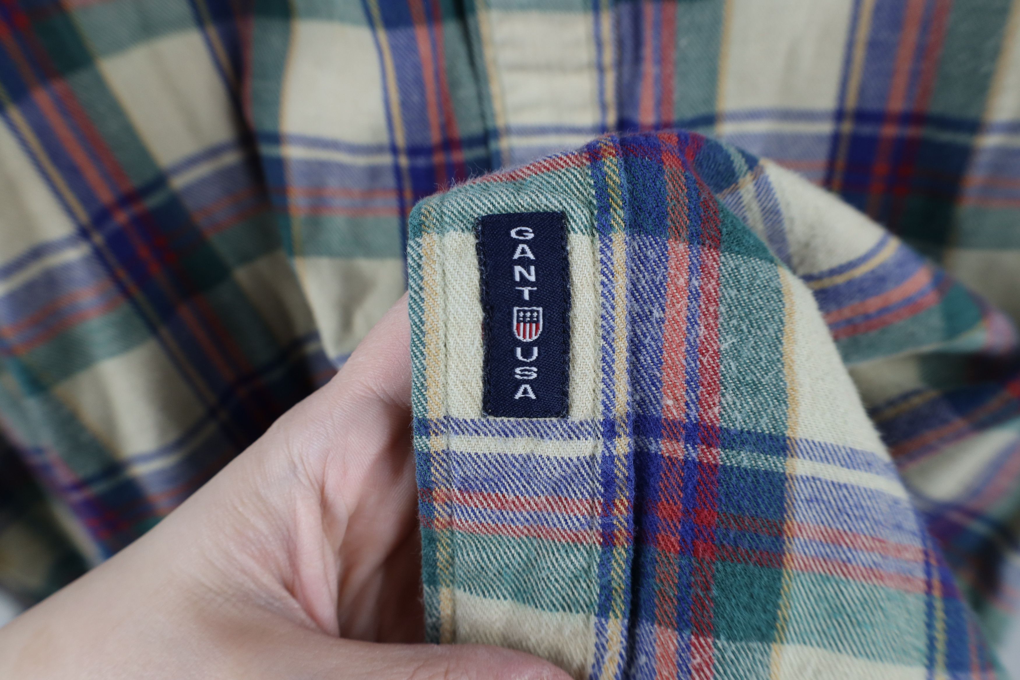 Vintage Vintage 90s Streetwear Flannel Collared Button Down Shirt Size US L / EU 52-54 / 3 - 4 Thumbnail