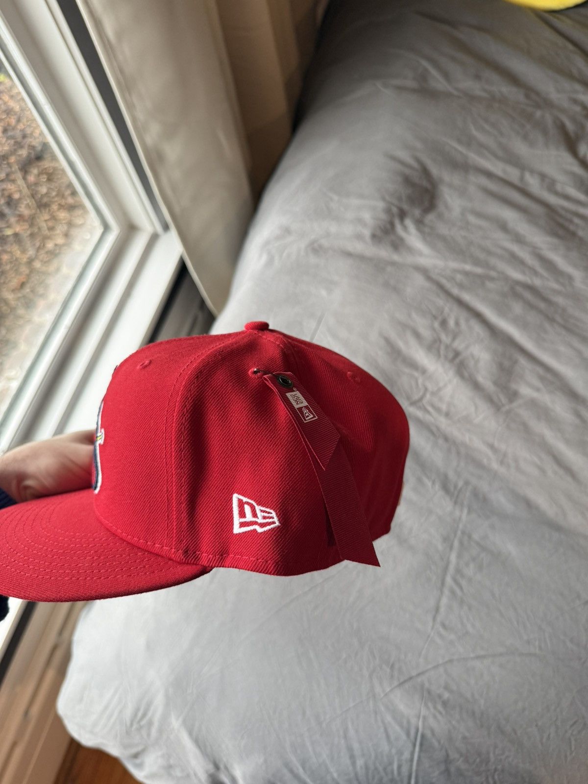 Alpha Industries × New Era Red Alpha Industries X St. Louis Cardinals New Era 59Fifty Size ONE SIZE - 3 Thumbnail