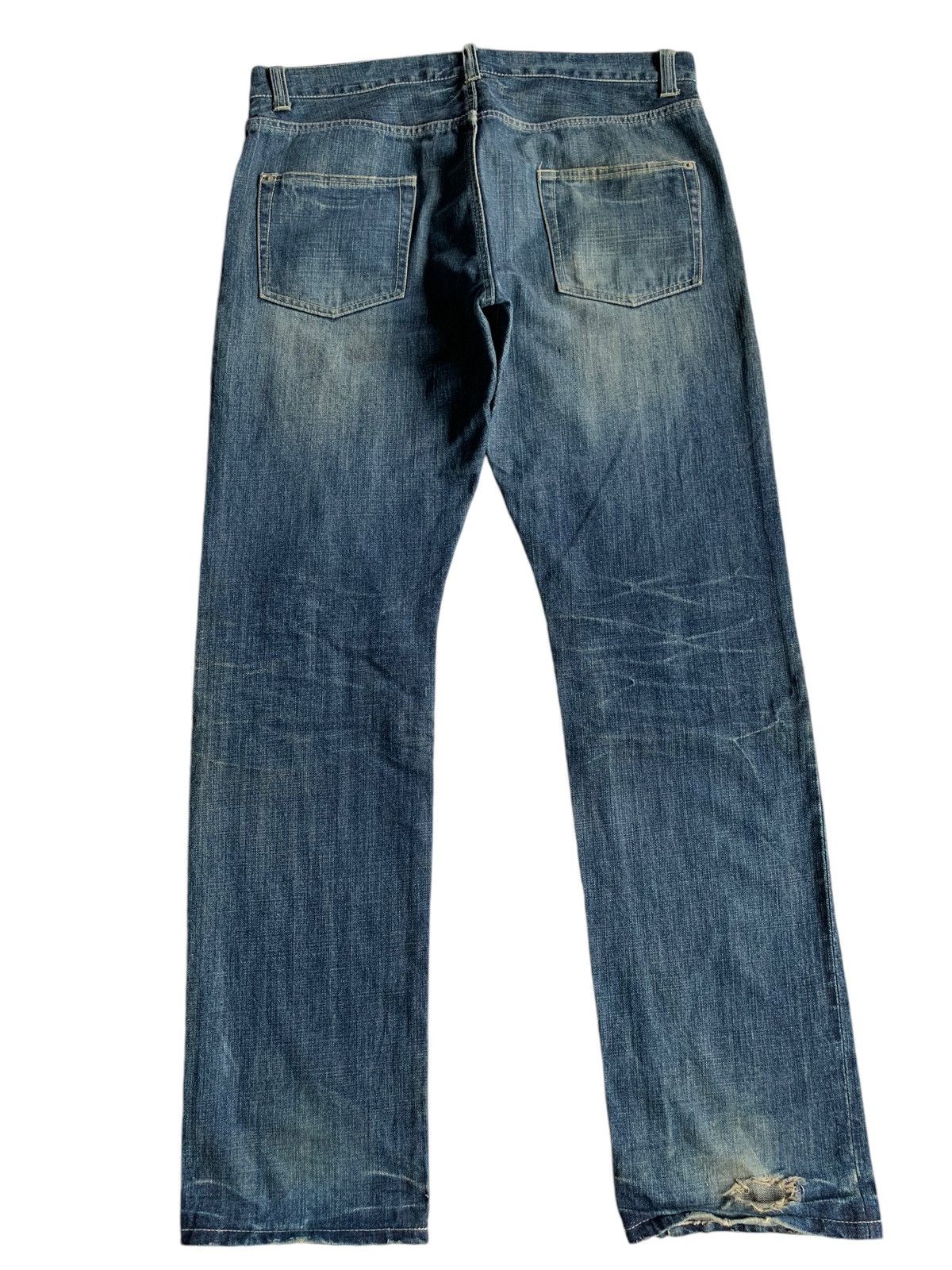Kapital Rage Blue Japanese Button fly Selvedge Distressed Denim Size US 36 / EU 52 - 3 Thumbnail