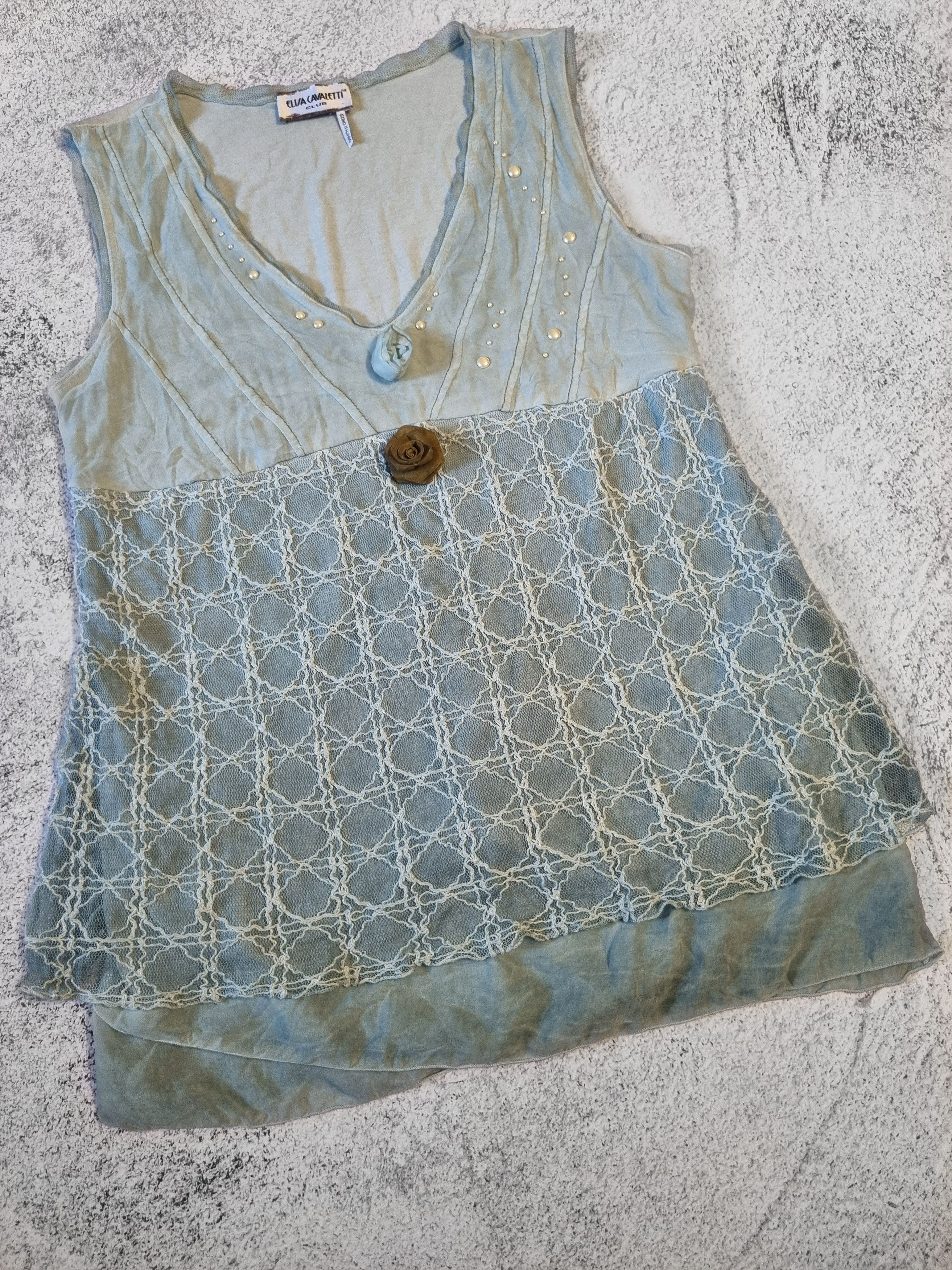 Designer × Elisa Cavaletti × Vintage Elisa Cavaletti Sleeveless Tank Top Size S / US 4 / IT 40 - 5 Thumbnail