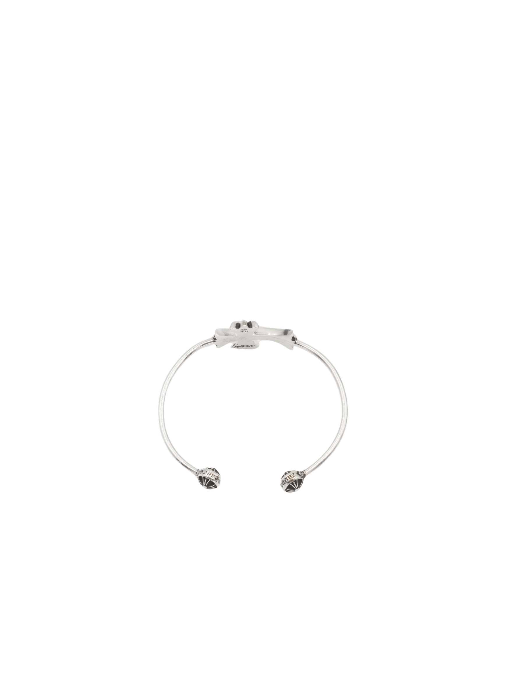 Chrome Hearts Chrome Hearts 925 Silver Tiny Cross Cuff Bracelet Size ONE SIZE - 3 Thumbnail