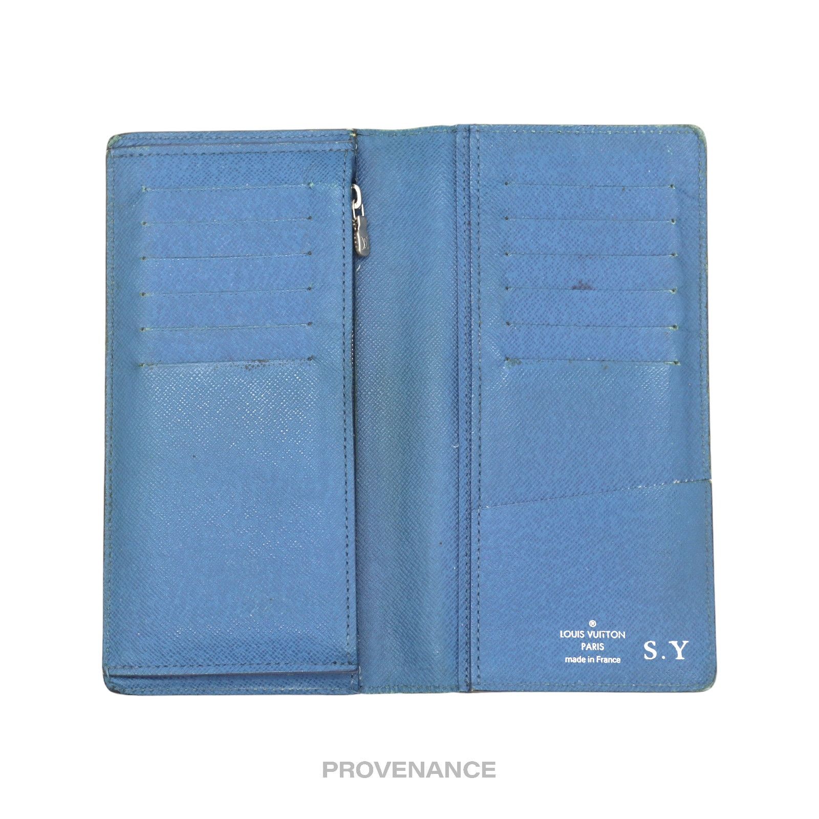 Louis Vuitton 🔴 Louis Vuitton Brazza Long Wallet - Blue Epi Leather Size ONE SIZE - 7 Thumbnail