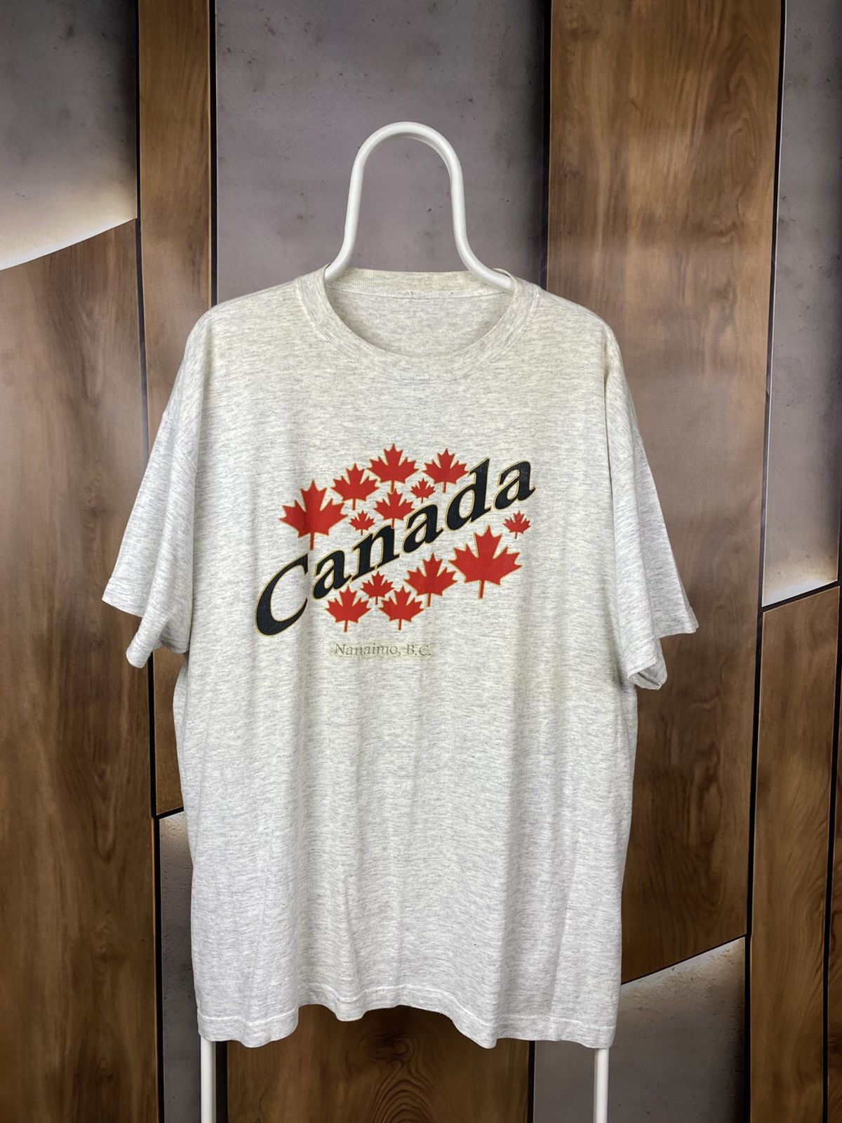 Vintage 🇨🇦Vintage 90s T-Shirt Canada Nanaimo B.C. Big Logo Tee🇨🇦 Size US XXL / EU 58 / 5 - 1 Thumbnail