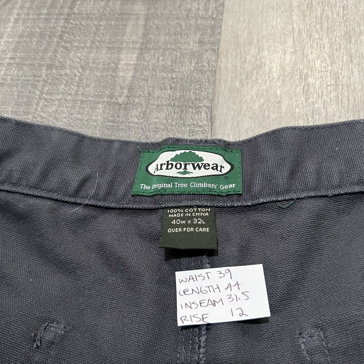 Vintage Arborwear Original Tree Climbers’ Pants Gray Double Knee Size US 40 / EU 56 - 6 Thumbnail