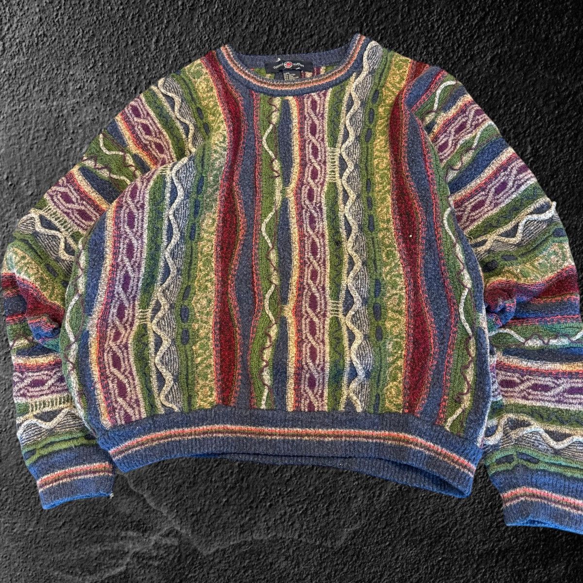 Coogi × Tundra × Vintage vintage 90s coogi style 3d woven knit sweater L Size US L / EU 52-54 / 3 - 1 Thumbnail