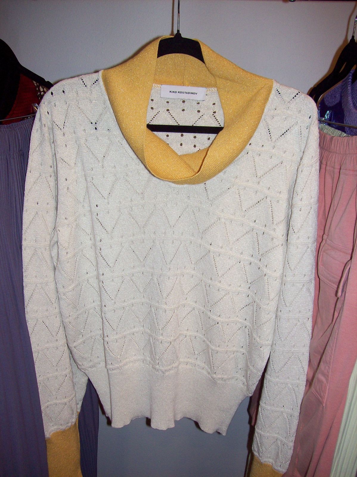 Kiko Kostadinov Kiko Kostadinov SS24 Beige & Yellow Brecht Turtleneck Size US M / EU 48-50 / 2 - 15 Thumbnail