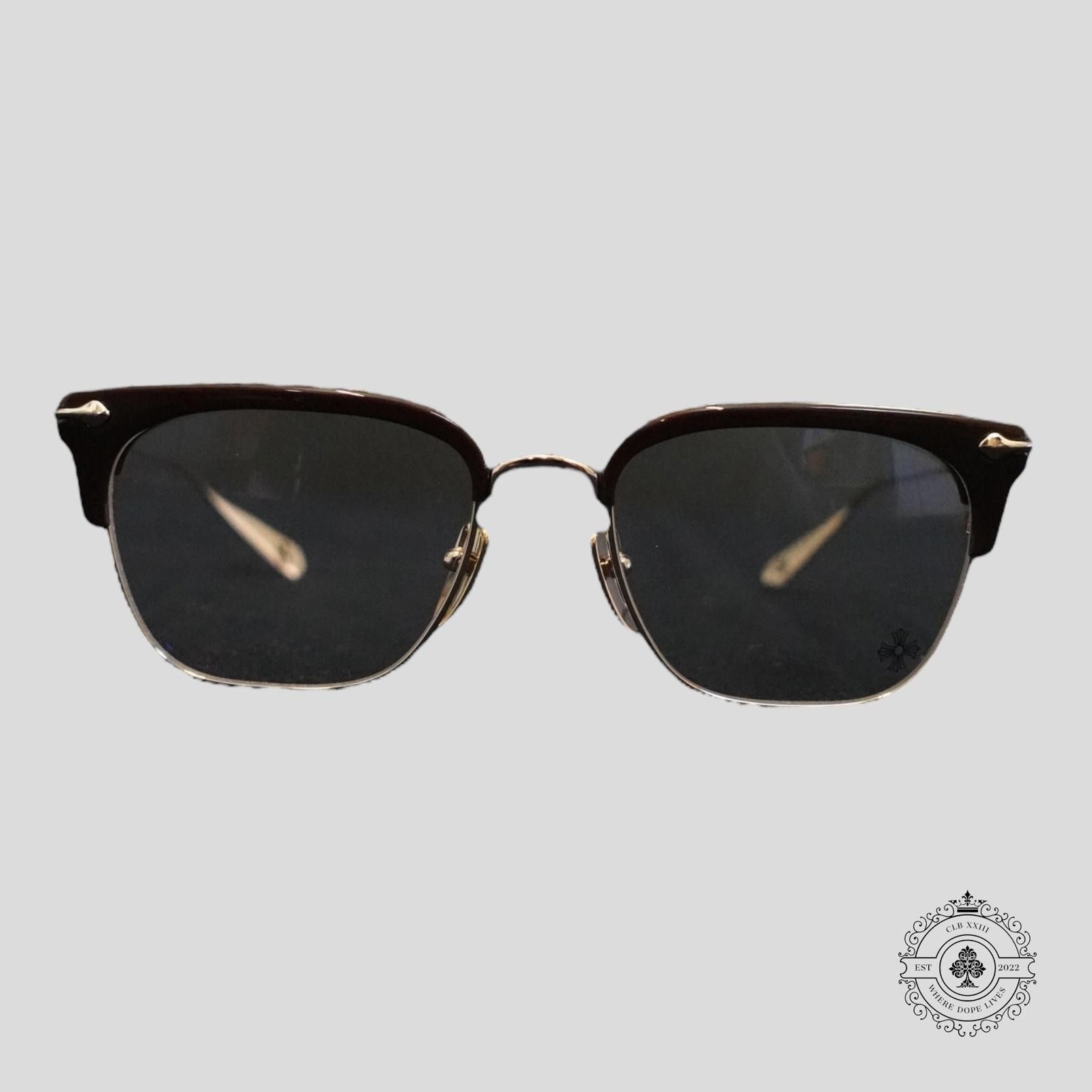 Chrome Hearts Chrome Hearts Sluntradiction Sunglasses in Brown/Gold Size ONE SIZE - 1 Thumbnail