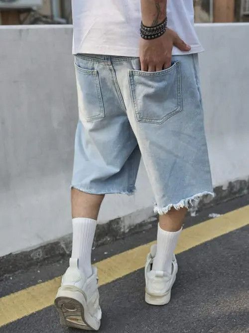 Japanese Brand × Vintage Vintage RETRO 90s distressed washed shorts jeans Size US 30 / EU 46 - 3 Thumbnail