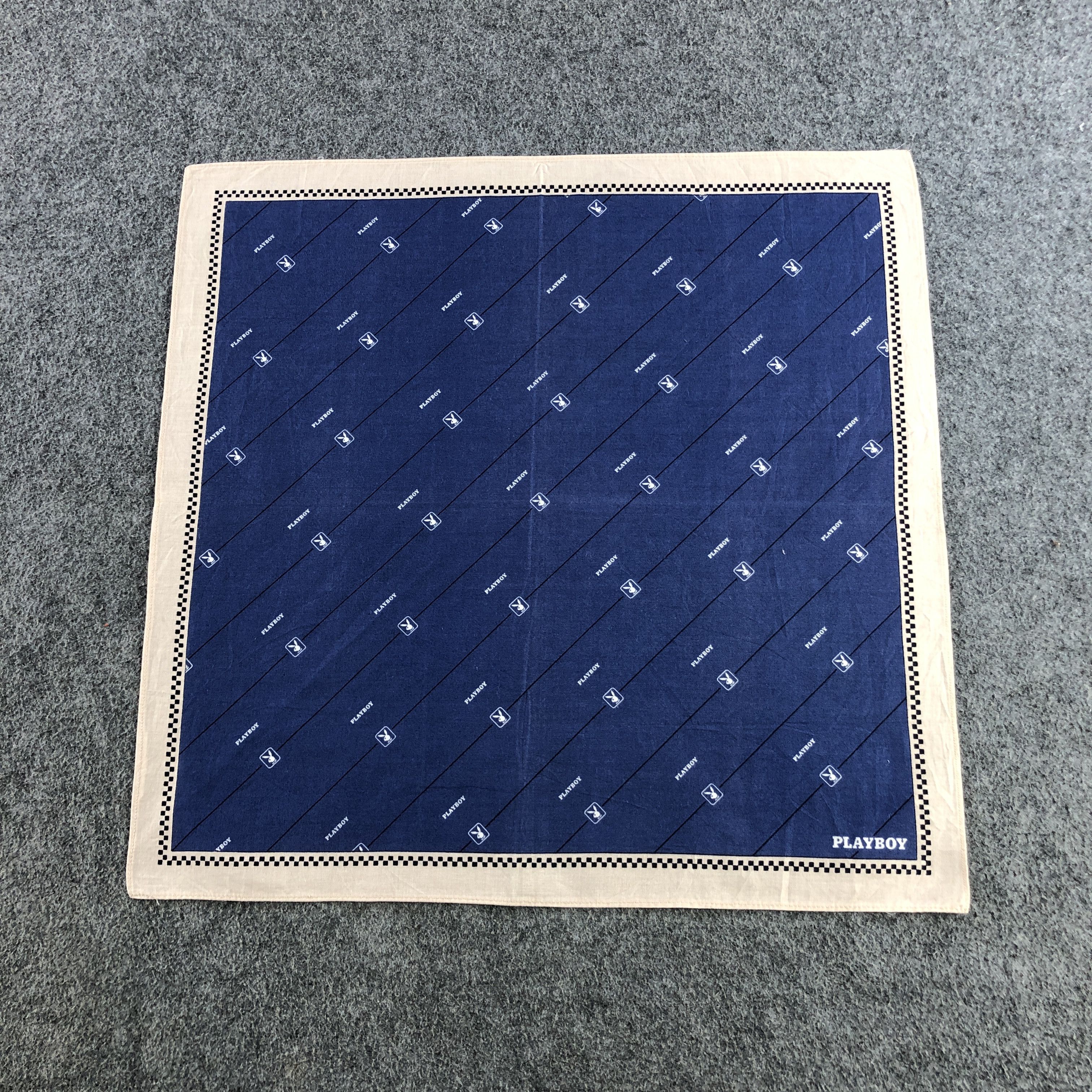 Playboy × Vintage Playboy Handkerchief Neckerchief Bandana H2417 Size ONE SIZE - 2 Thumbnail