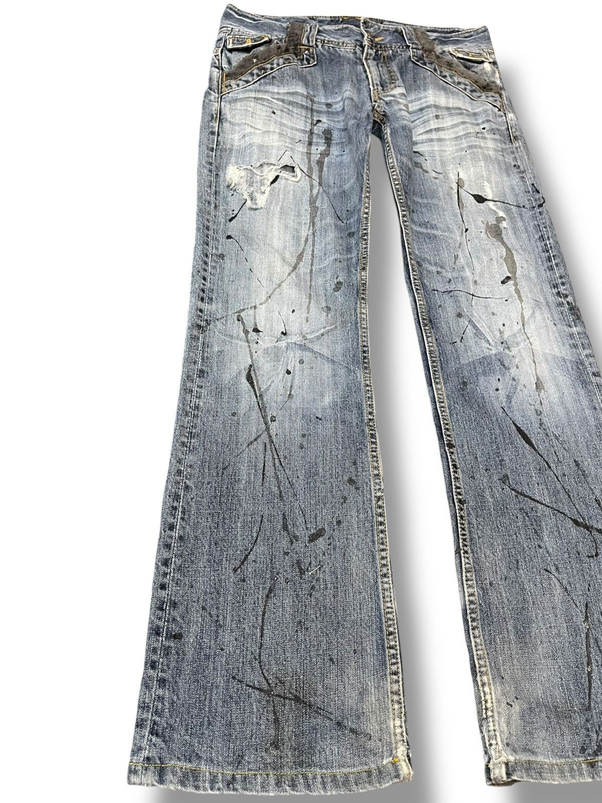 Hysteric Glamour Vintage Oririn Flare Paint Splatter Grunge Distressed Denim Size US 32 / EU 48 - 5 Thumbnail