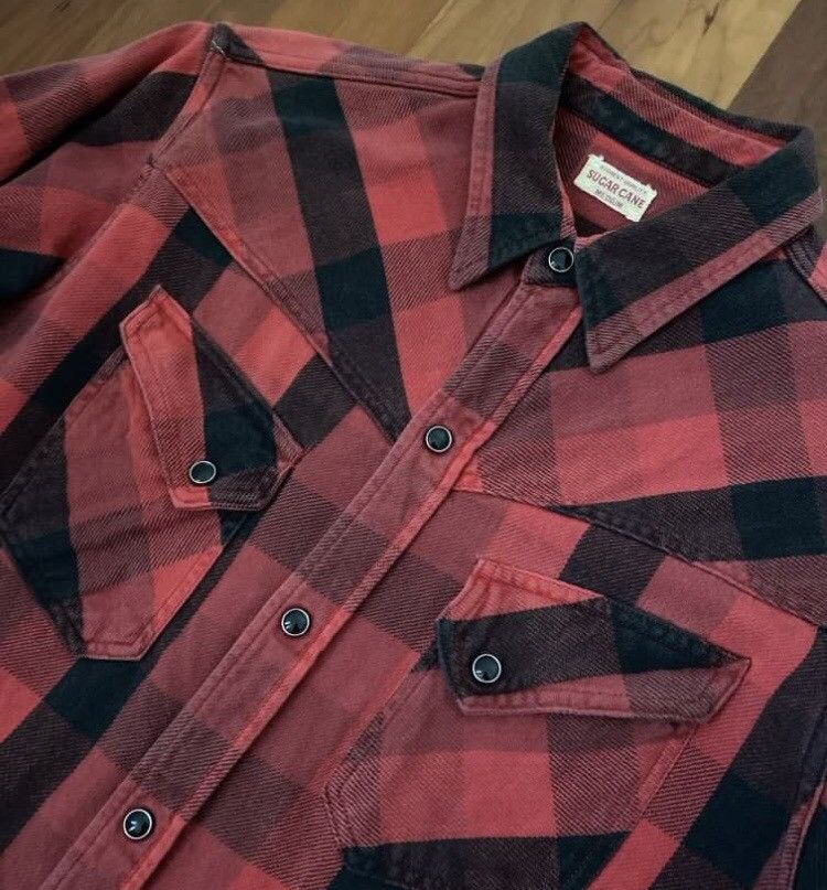 Sugar Cane × Toyo Enterprises × Vintage Vintage Sugar Cane Red Plaid Long Sleeve Shirt Size US M / EU 48-50 / 2 - 4 Thumbnail