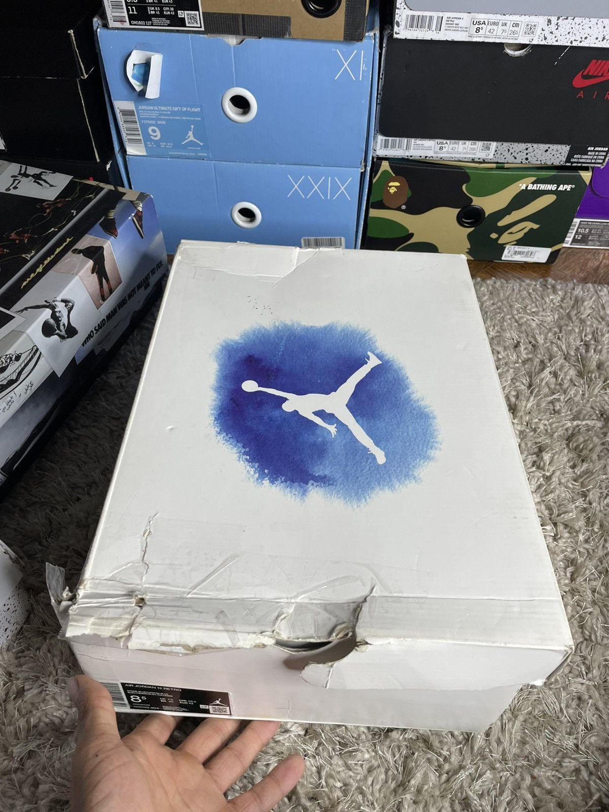 Jordan Brand Jordan 12 Indigo Size US 8.5 / EU 41-42 - 12 Thumbnail