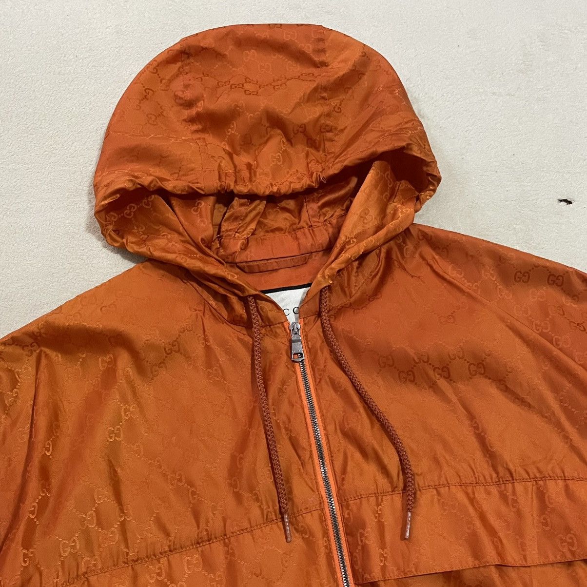 Gucci Gucci GG Monogram Orange Rare Light Jacket Luxury rap y2k Size US M / EU 48-50 / 2 - 3 Thumbnail
