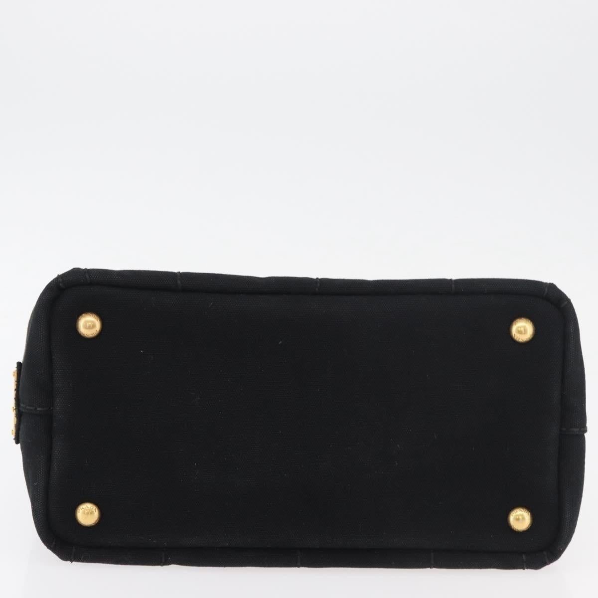 Prada Prada Canvas Canapa PM Handbag Black Size ONE SIZE - 5 Thumbnail