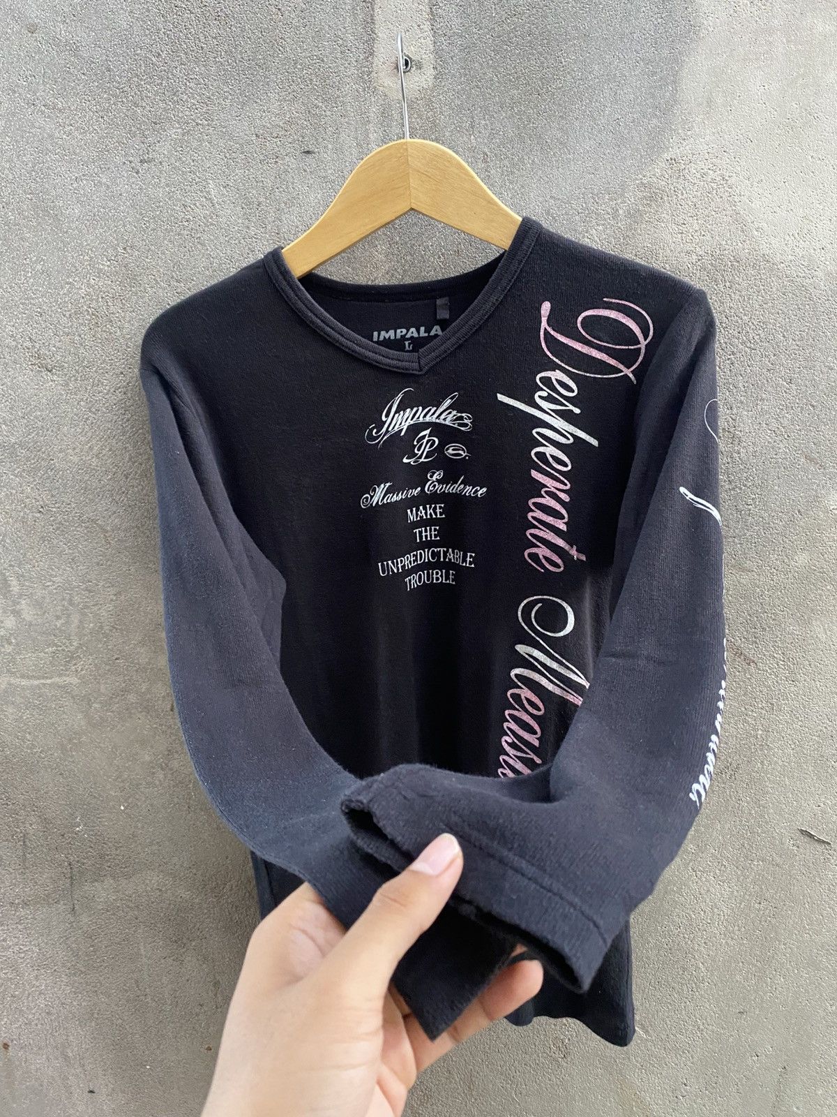 If Six Was Nine × Japanese Brand × Le Grande Bleu (L.G.B.) Japanese Impala poem Gothic vikeistyel Size US L / EU 52-54 / 3 - 4 Thumbnail