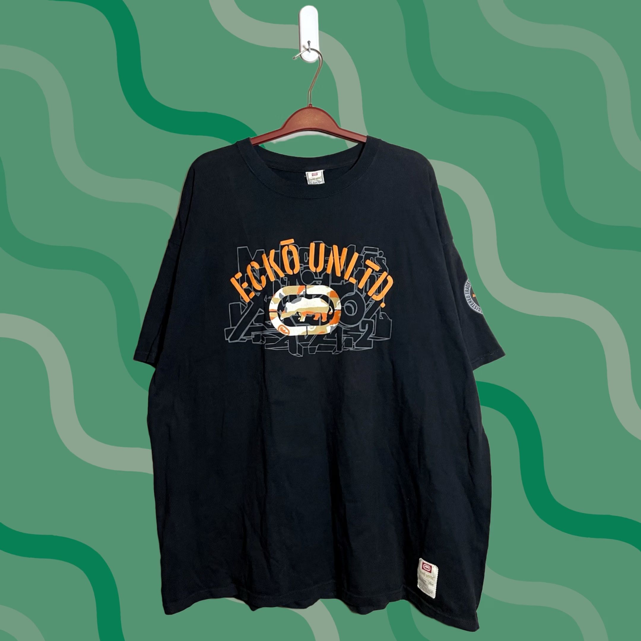 Ecko Unltd. Ecko Unltd. Rhino Shirt Mens 3XL Graphic Logo Classic Streetwear Tee Y2K Black Cotton Crew Neck Short Sleeve Tee Shirt Men Size US XXL / EU 58 / 5 - 1 Thumbnail