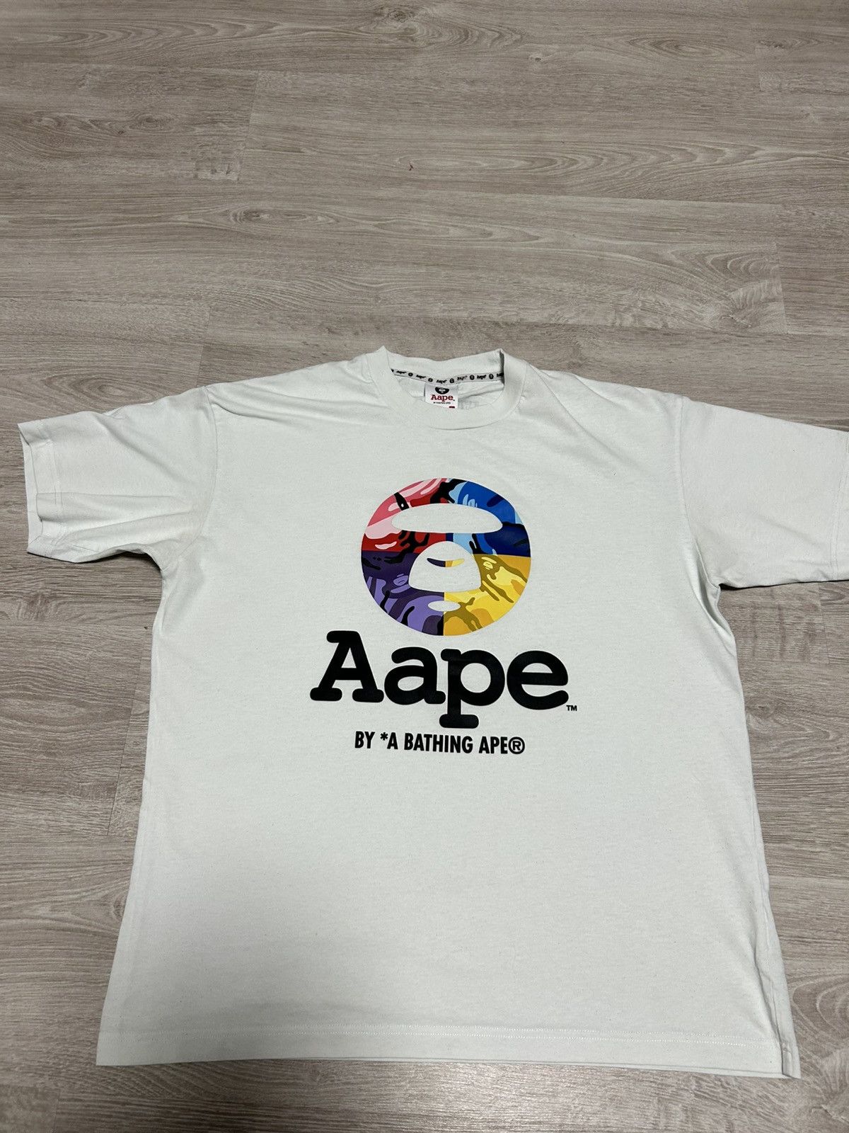 Aape Aape T shirt big logo Monkey by BAPE size L Size US L / EU 52-54 / 3 - 1 Thumbnail