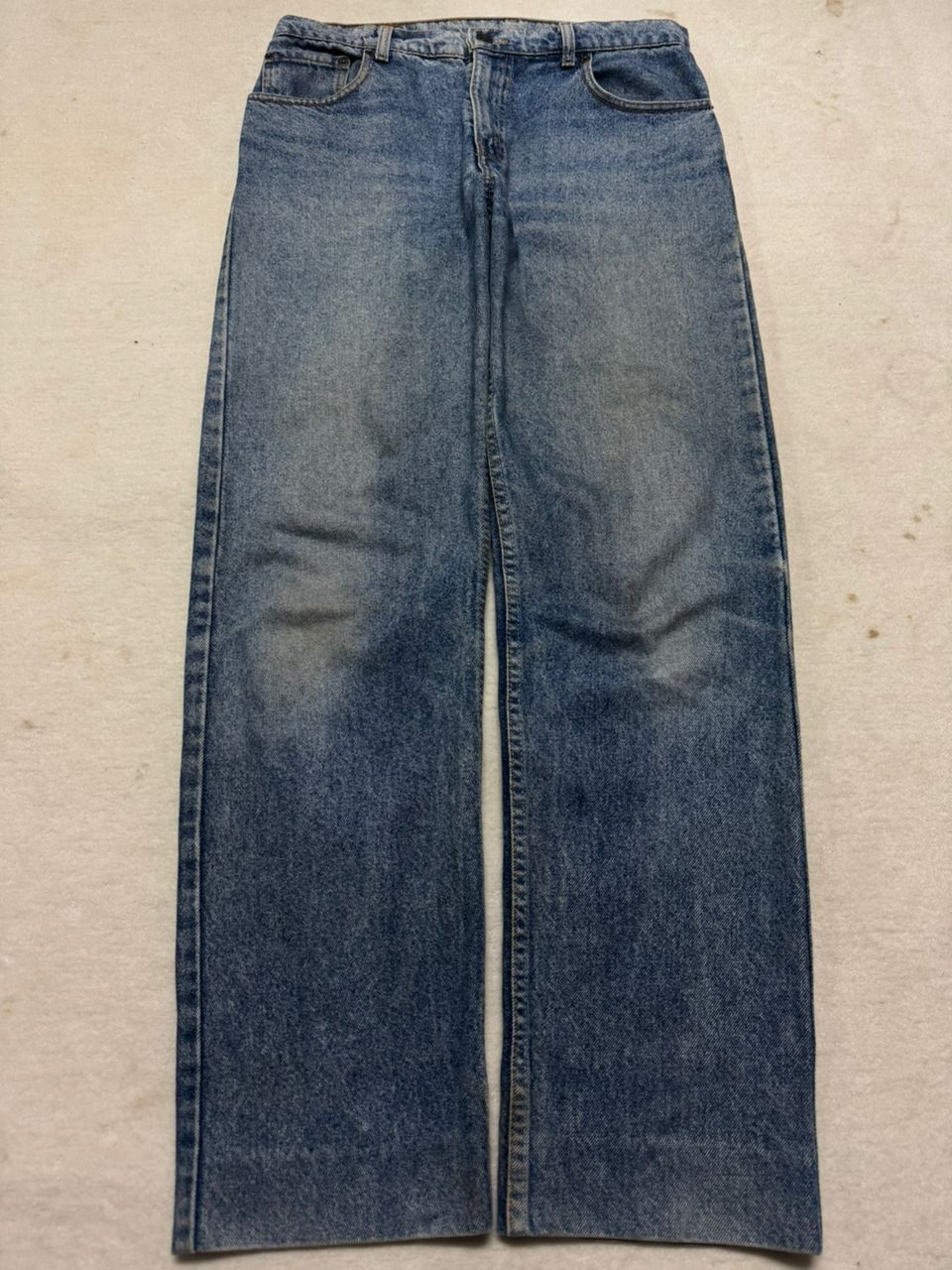 Levi's VINTAGE 1991s LEVI’S 555 STONE WASHED BLUE JEAN VERY RARE Size US 31 - 1 Thumbnail