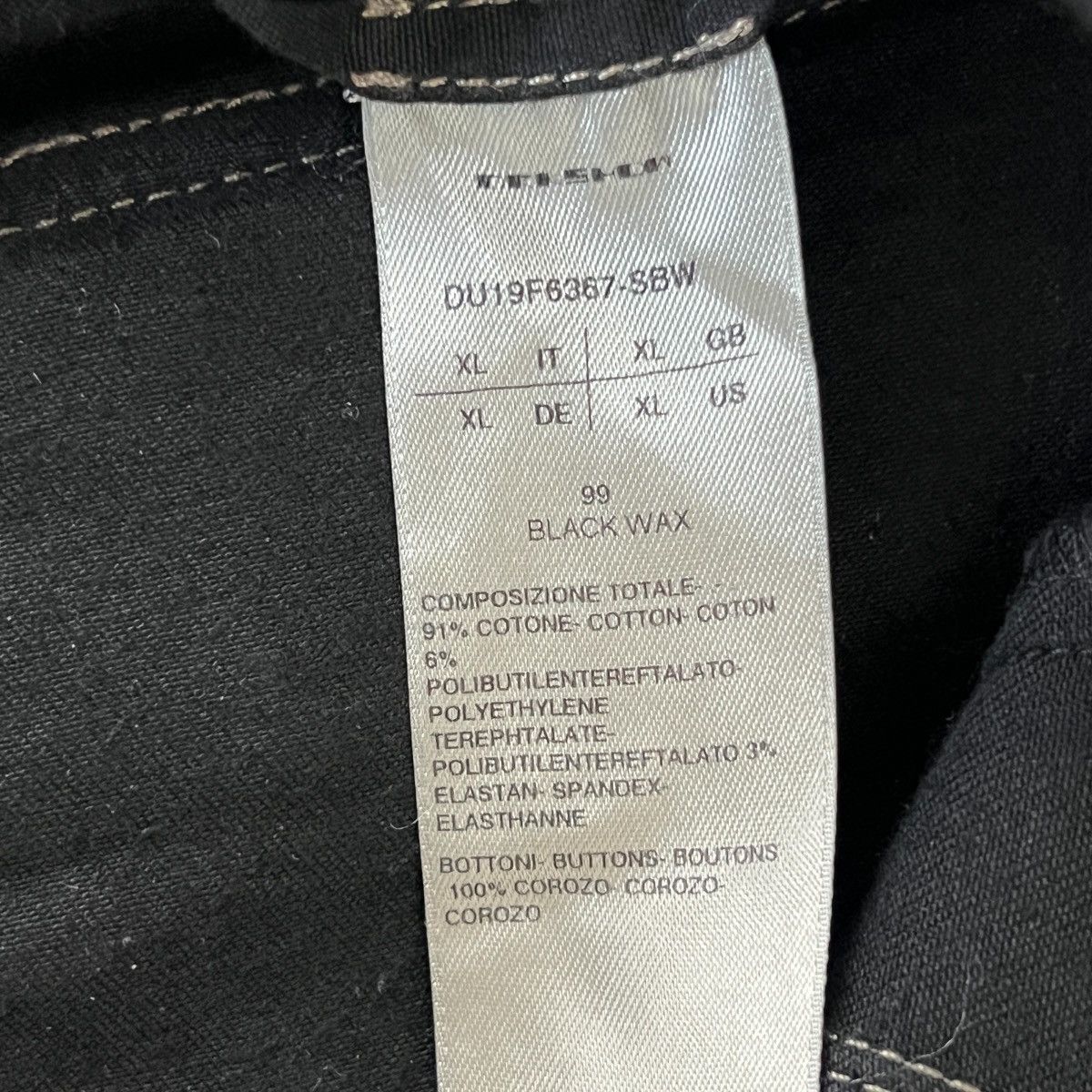 Rick Owens Drkshdw RICK OWENS DRKSHDW 2019AW Black Wax Air Cut Jogger Size US 31 - 5 Thumbnail