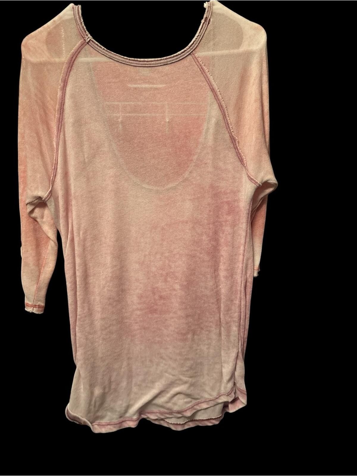 Other Free People We The Free Bleached Raglan Sleeve T Shirt Size S / US 4 / IT 40 - 2 Thumbnail