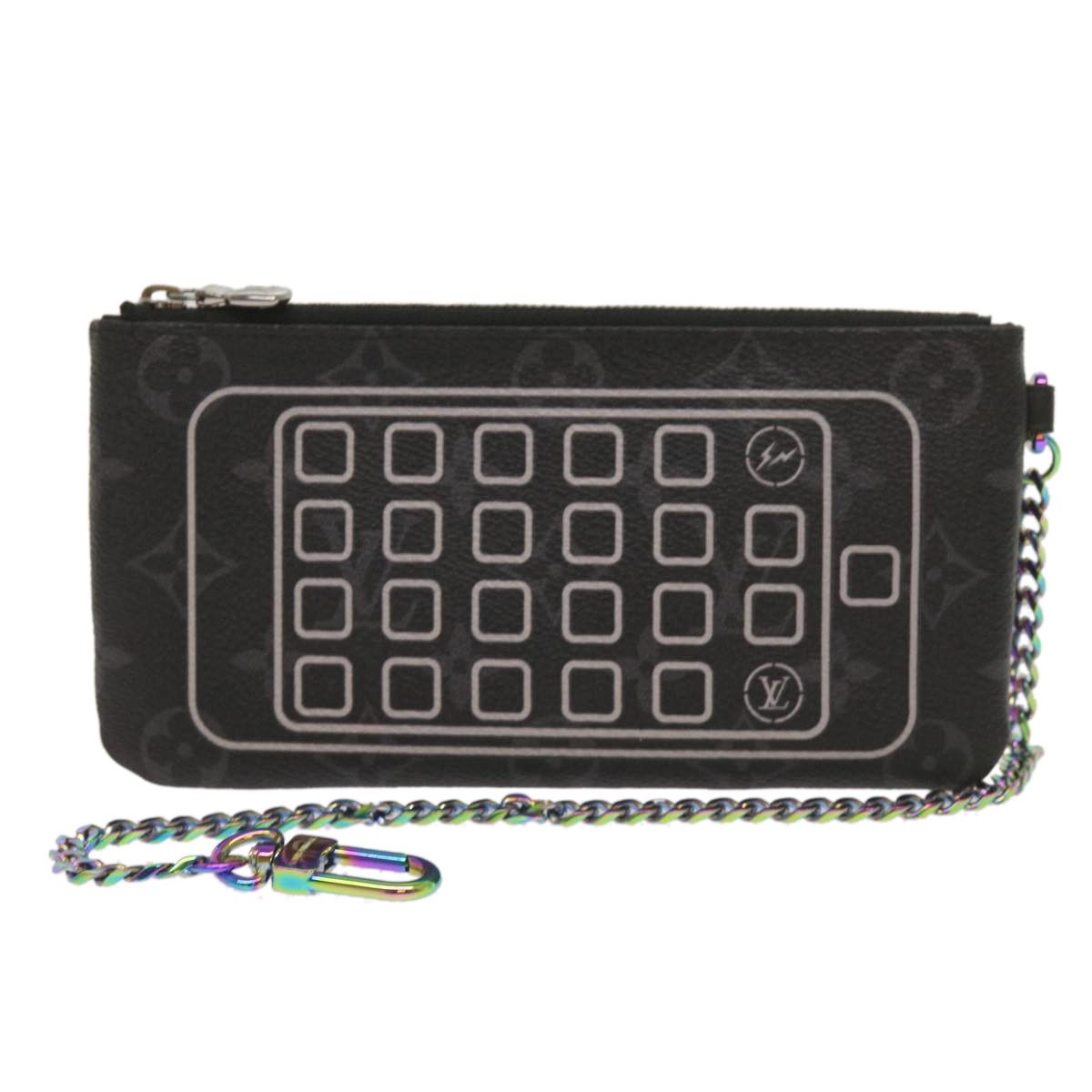 Louis Vuitton Pochette Clés Black Canvas Clutch Bag (Pre-Owned) Size ONE SIZE - 1 Thumbnail