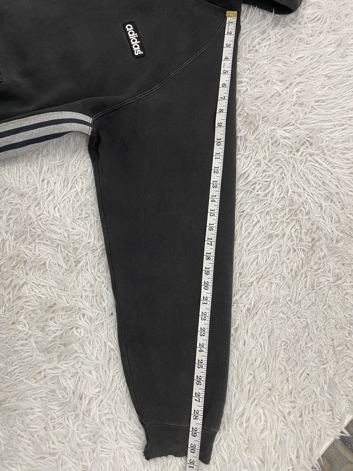 Adidas Vintage 90s Adidas Side Tape Hoodie Made in Usa Size US M / EU 48-50 / 2 - 9 Thumbnail