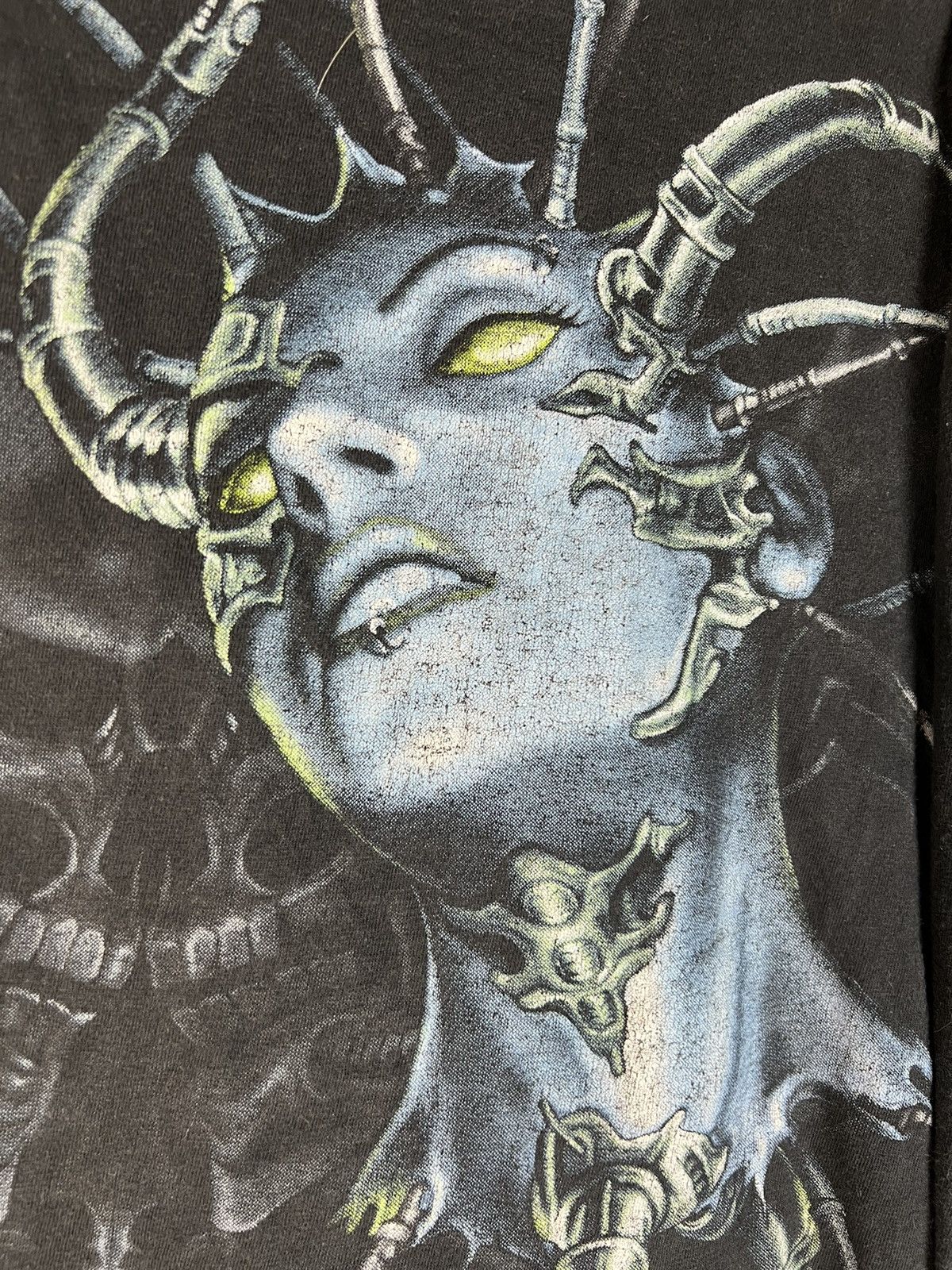 Affliction × Tribal Streetwear Affliction Style Y2K Tribal Button Up T Shirt Rave Tee M Size US M / EU 48-50 / 2 - 3 Thumbnail