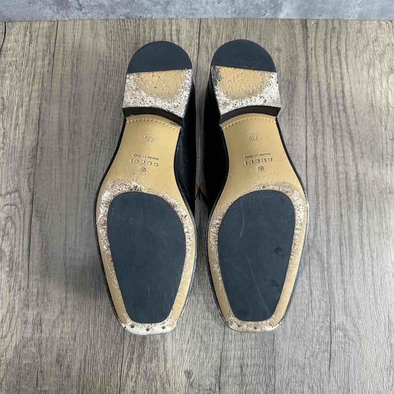 Gucci Gucci Jordaan Leather Loafers for Men -2508 Size US 8 / EU 41 - 4 Thumbnail