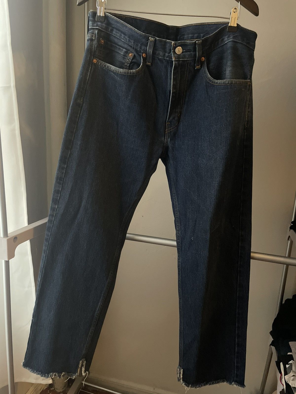 Levi's Levis Dark Washed Denim Jeans Size US 34 / EU 50 - 1 Thumbnail
