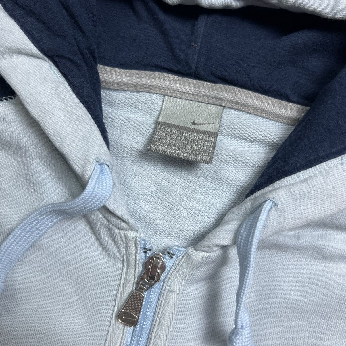 Nike 90s NIKE ATHLETIC BIG LOGO VINTAGE Y2K OVERSIZED ZIP HOODIE Size US XL / EU 56 / 4 - 7 Thumbnail