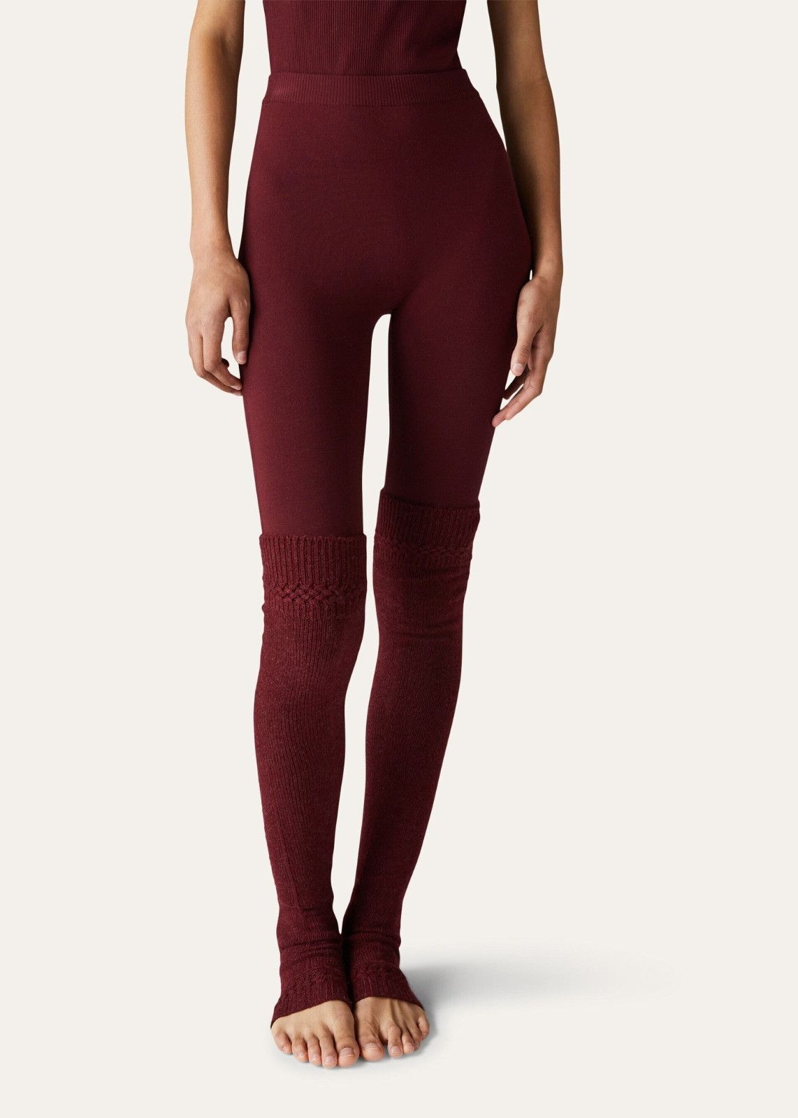 Loro Piana o1srvl11e1125 FAN6199 Cocooning Af Leggings in Red Size 27" / US 4 / IT 40 - 1 Thumbnail
