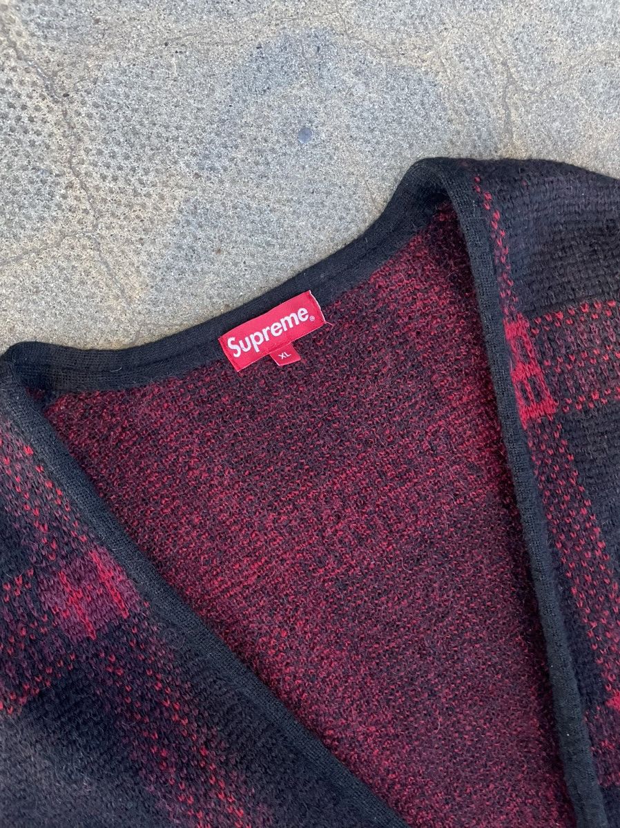 Supreme Supreme Mohair Checkered Cardigan | Grailed Supreme Supreme Mohair Checkered Cardigan | Grailed