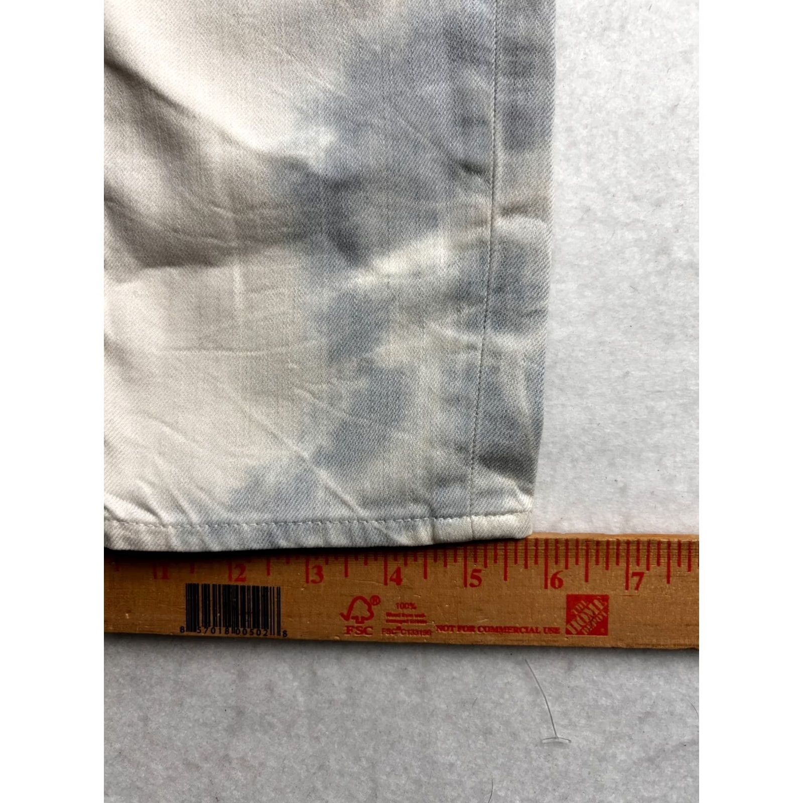 J Brand J Brand Jeans Womens 28 Blue JANIS Low Rise Skinny Bleached Tie Dye Wash Women 32x25 Size 28" / US 6 / IT 42 - 7 Thumbnail