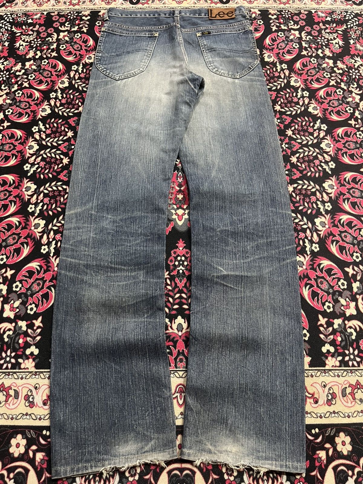 Lee Vintage Lee Riders Union Made Sanforized Distress Blue Jeans Size US 29 - 2 Thumbnail
