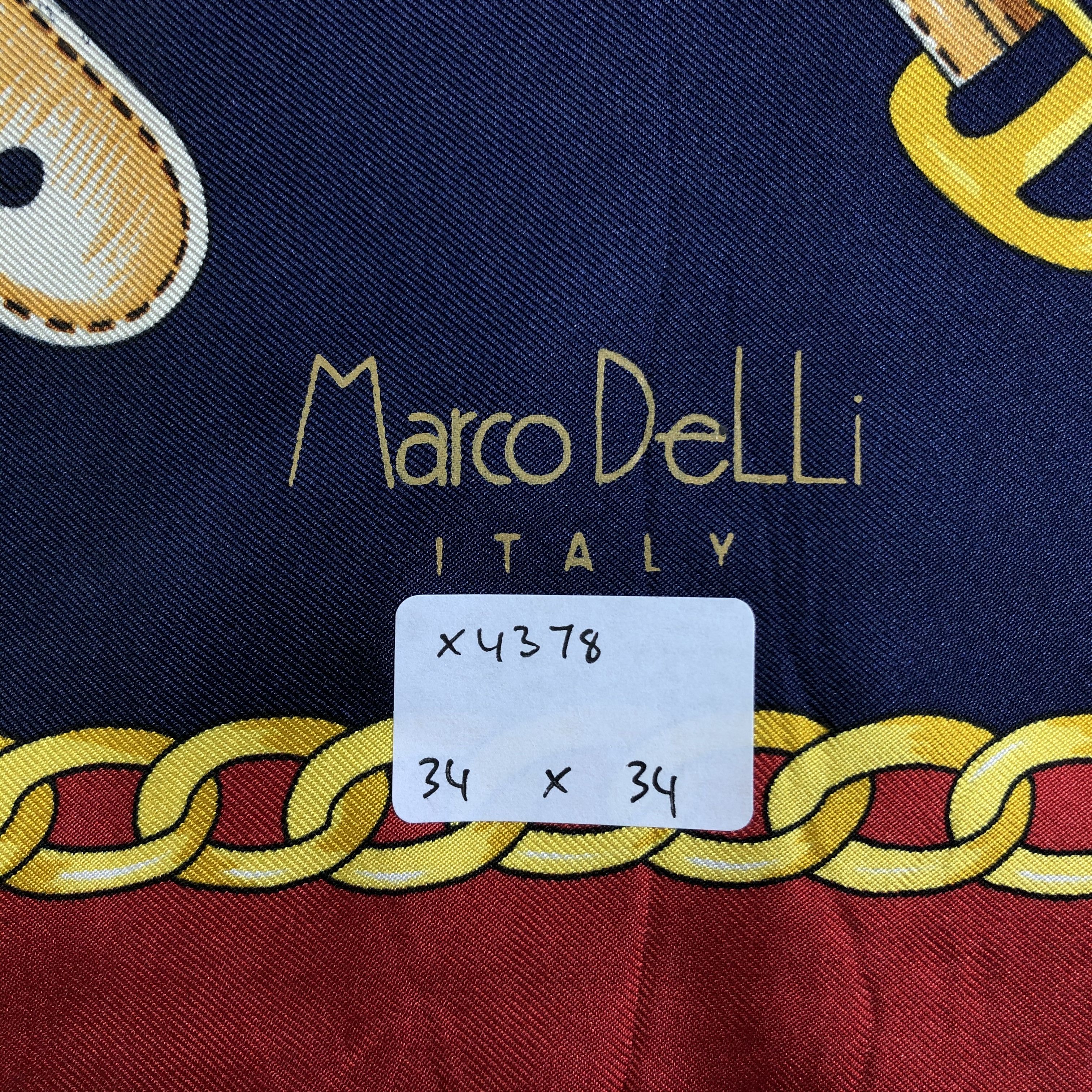 Vintage Vintage Marco Delli Silk Scarf Size ONE SIZE - 7 Thumbnail
