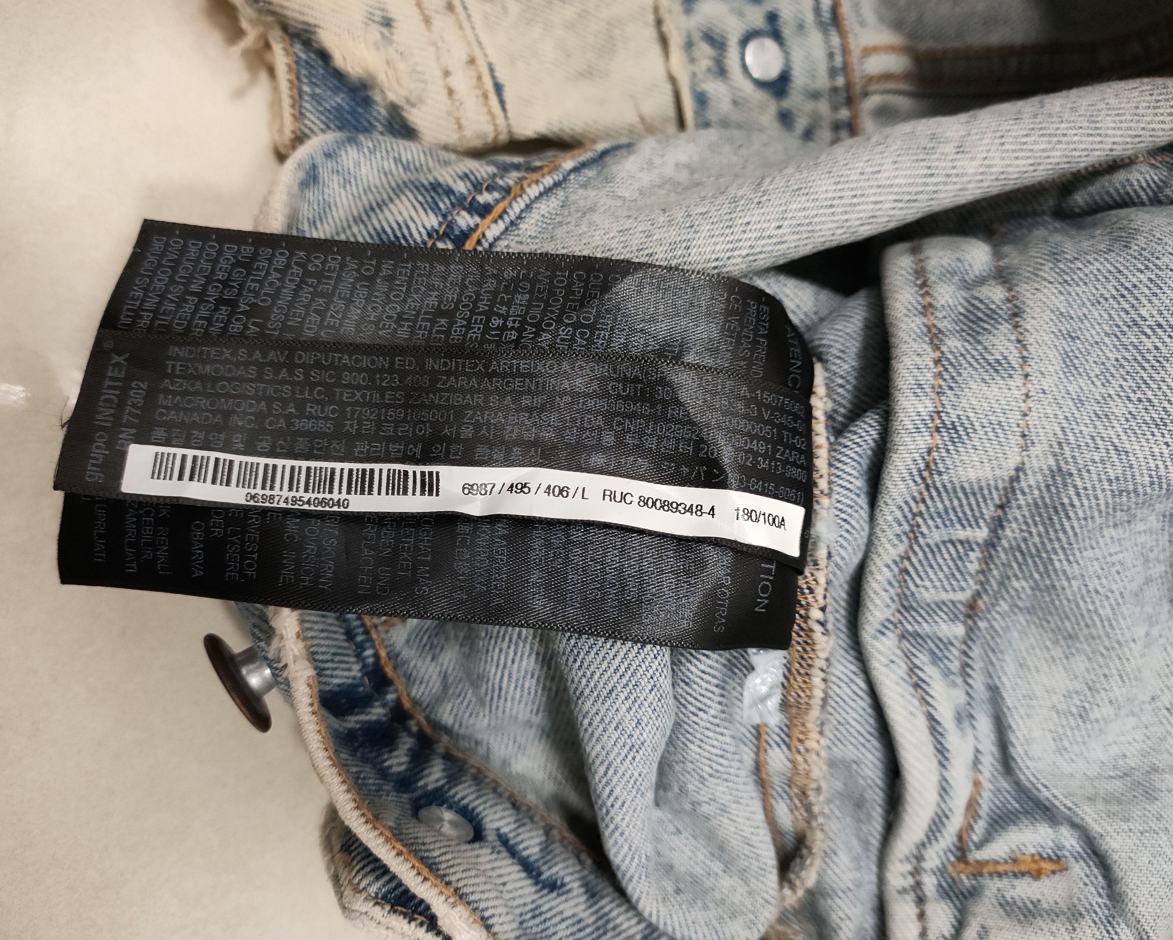 Zara 💥Zara Distressed Denim Jacket💥 Size US L / EU 52-54 / 3 - 8 Thumbnail