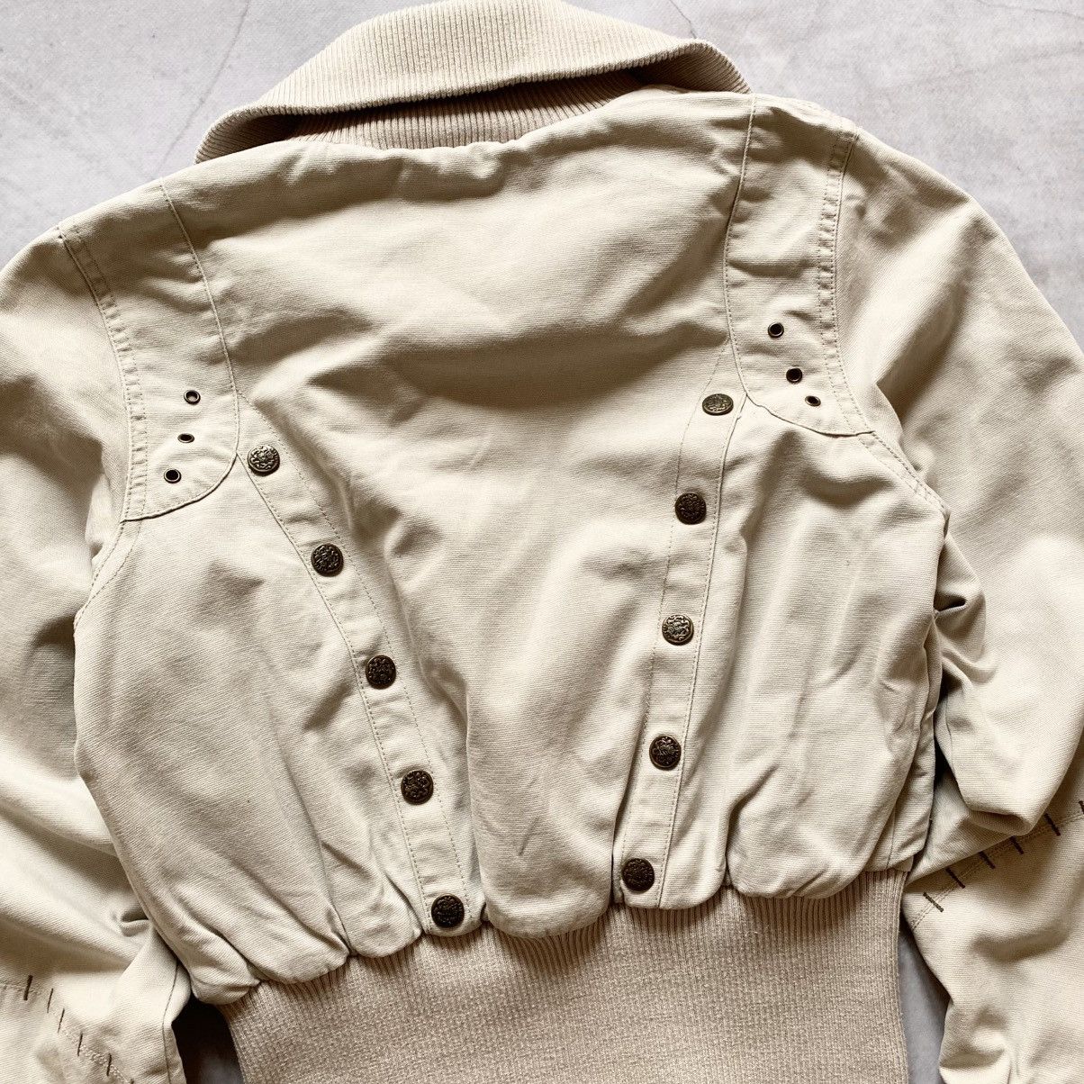 Hysteric Glamour Rare Distressed Cargo Pachwork Bomber Jacket Y2K Size S / US 4 / IT 40 - 7 Thumbnail