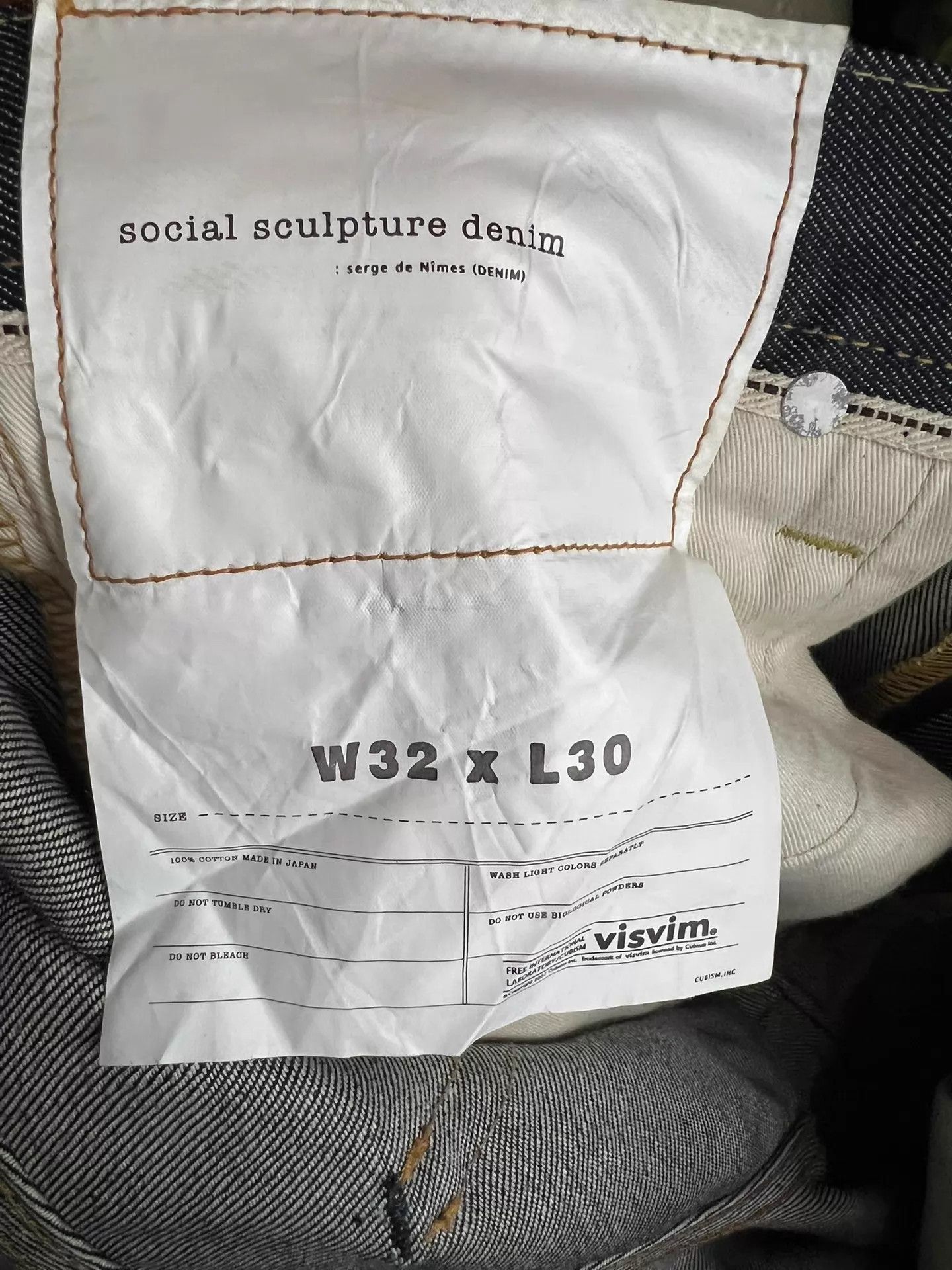 Visvim visvim 03NW straight thick denim 32x30 Size US 32 / EU 48 - 8 Thumbnail